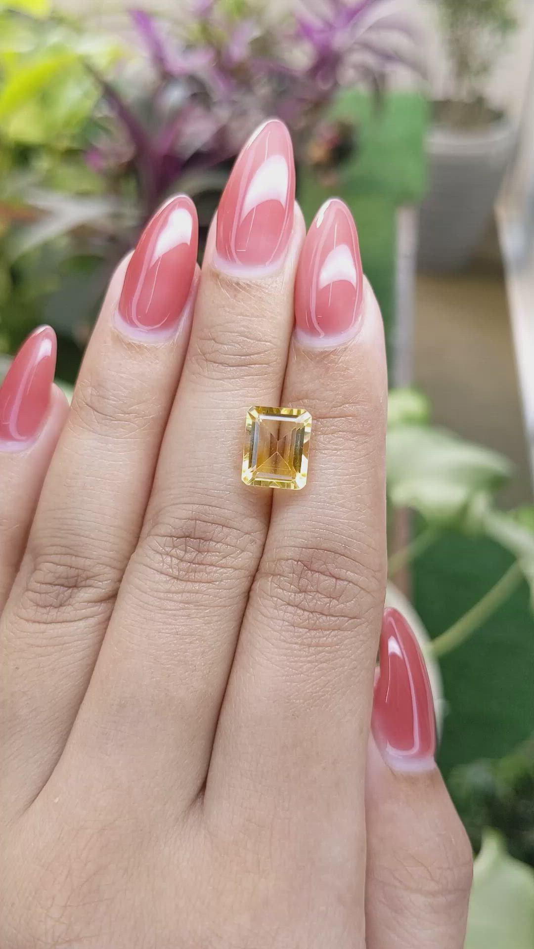 3.28 Ct. Citrine from Brazil Size Video