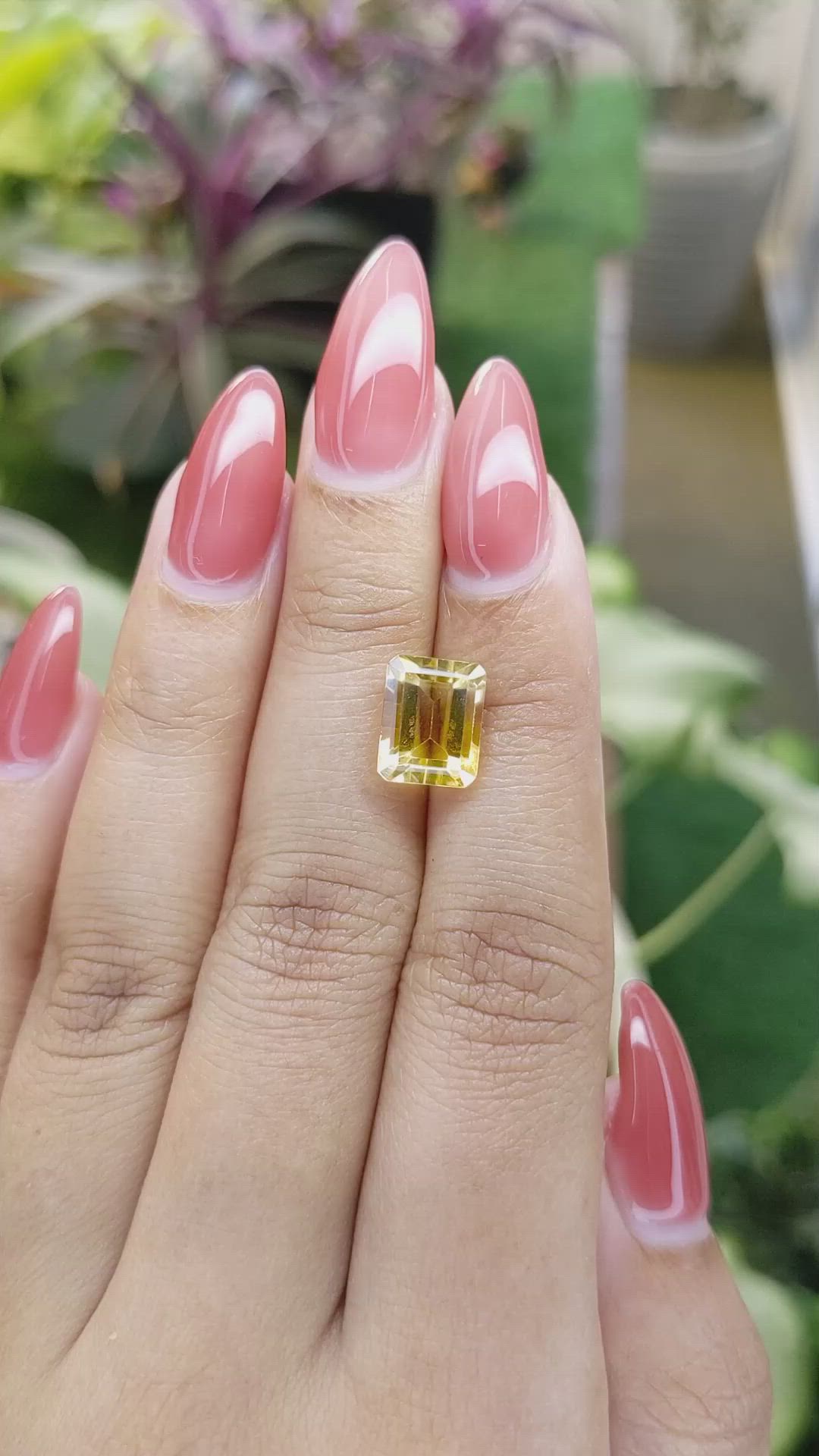 3.17 Ct. Citrine from Brazil Size Video