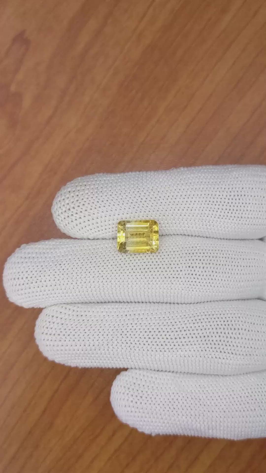 3.17 Ct. Citrine from Brazil Size Video