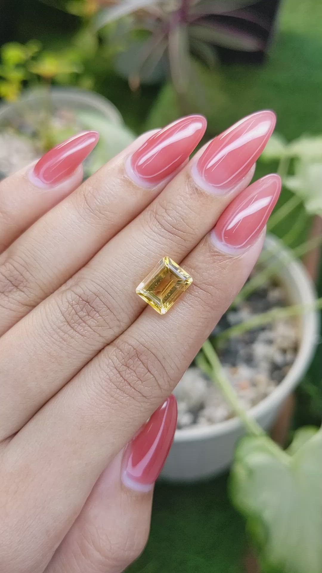 3.22 Ct. Citrine from Brazil Size Video