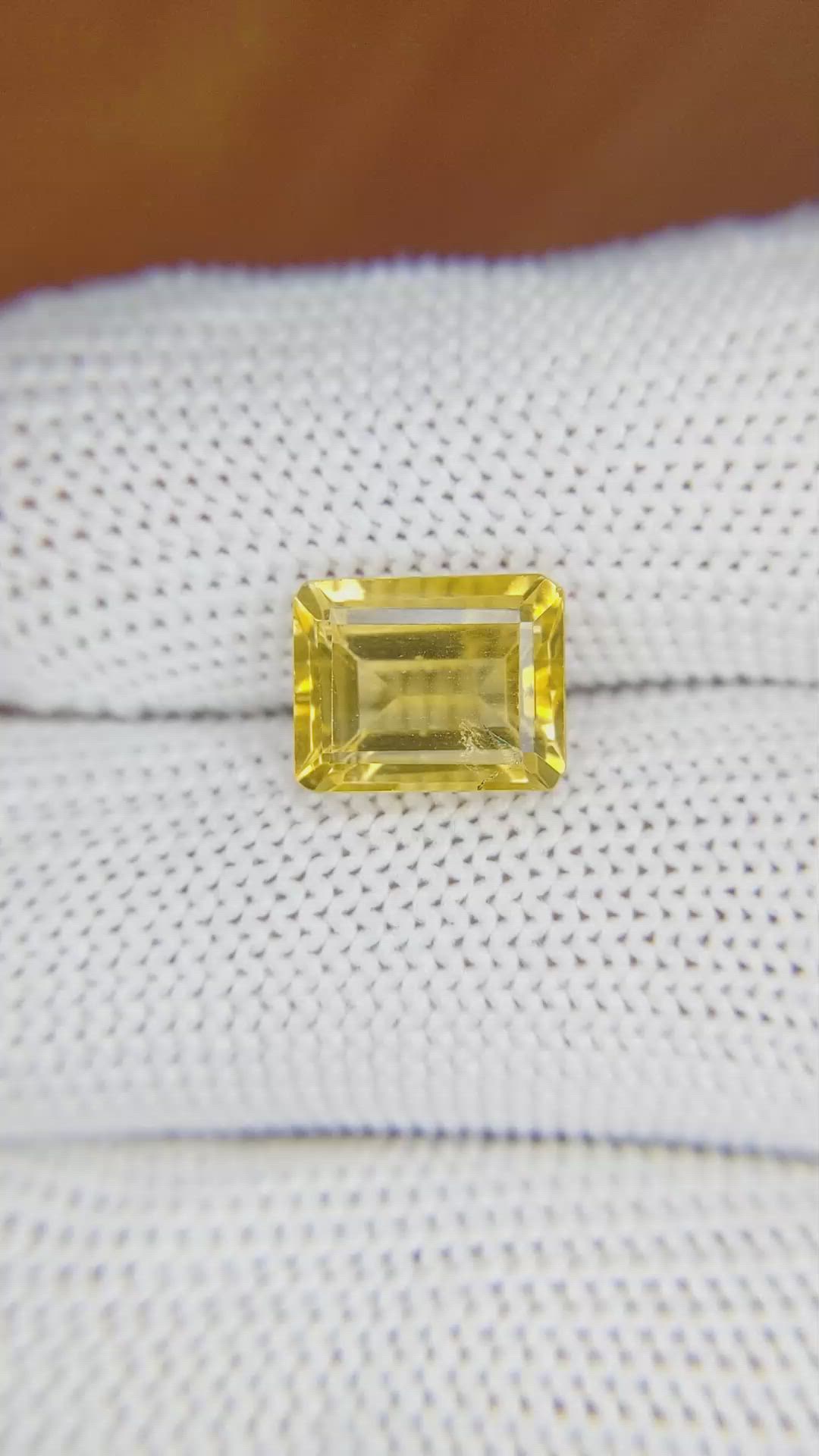 3.22 Ct. Citrine from Brazil Size Video