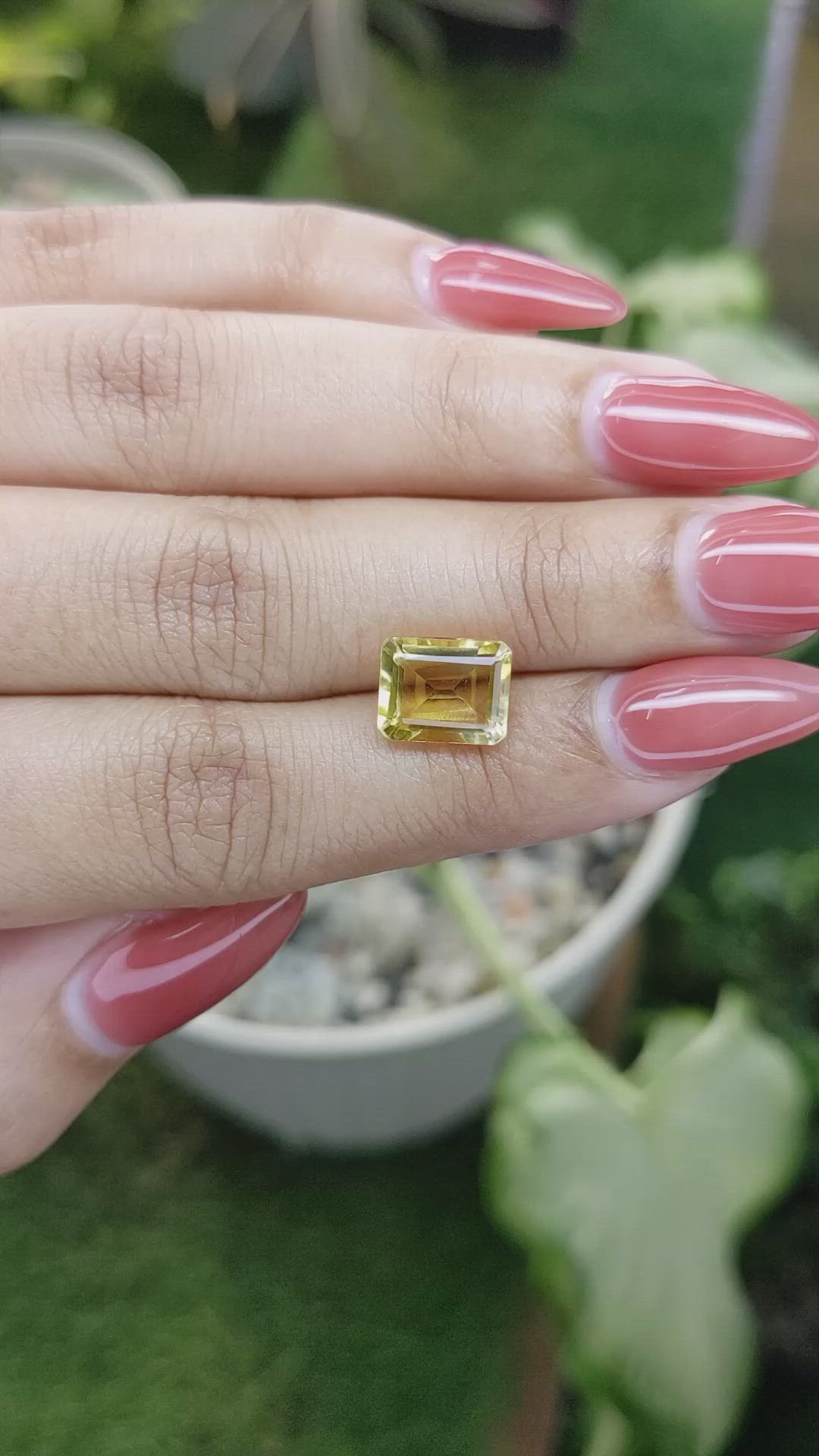 2.98 Ct. Citrine from Brazil Size Video