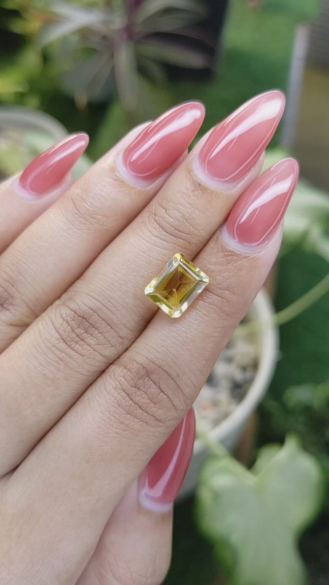 2.98 Ct. Citrine from Brazil Size Video