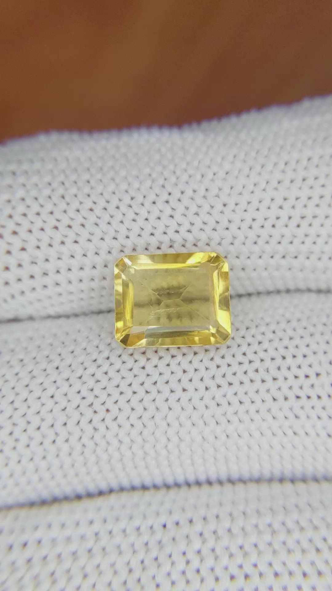 2.98 Ct. Citrine from Brazil Size Video