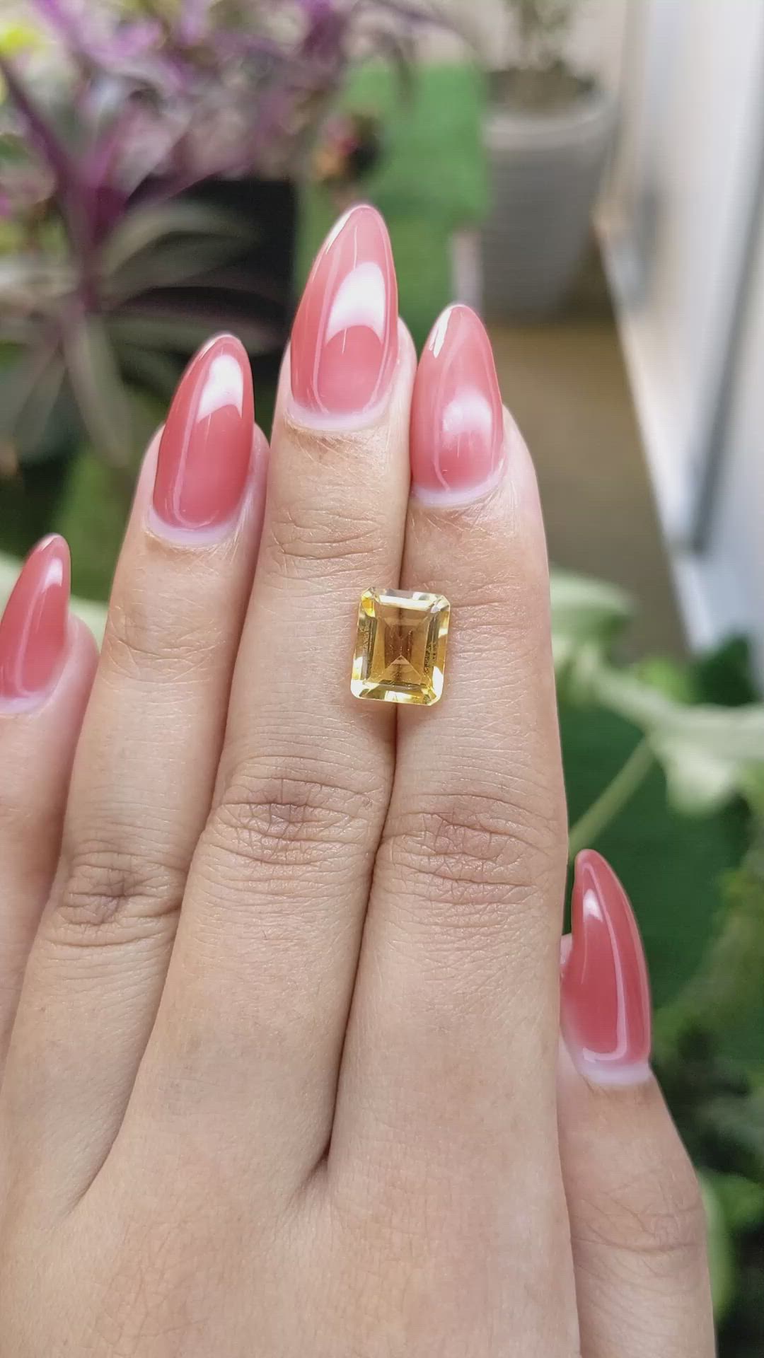 2.98 Ct. Citrine from Brazil Size Video