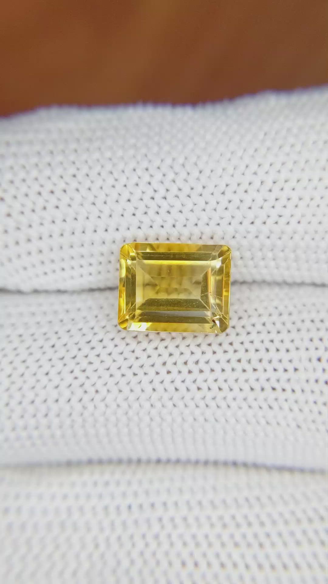 3.37 Ct. Citrine from Brazil Size Video