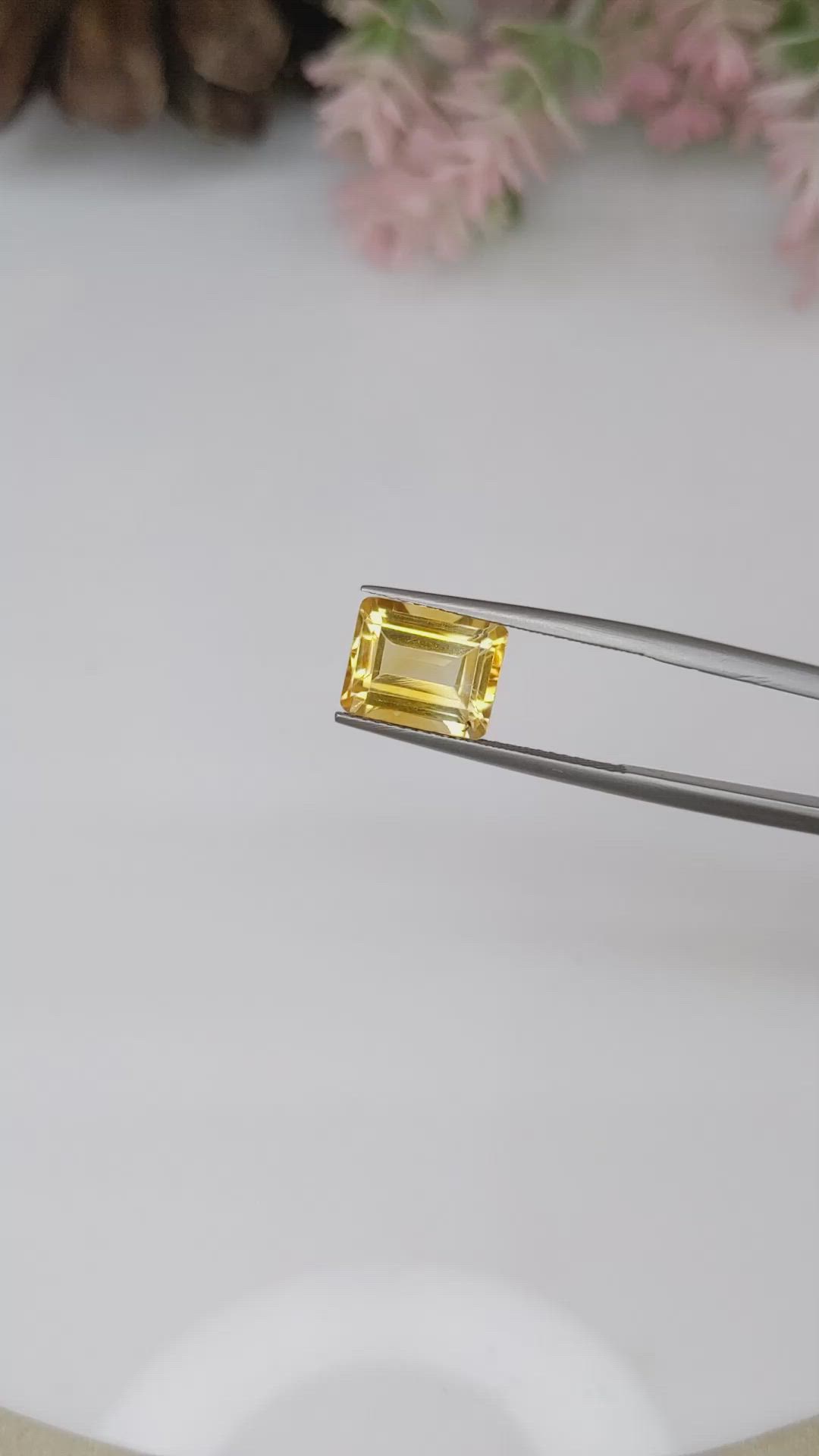 3.37 Ct. Citrine from Brazil Size Video