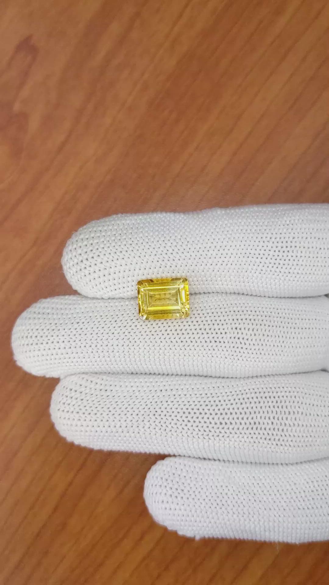 3.37 Ct. Citrine from Brazil Size Video