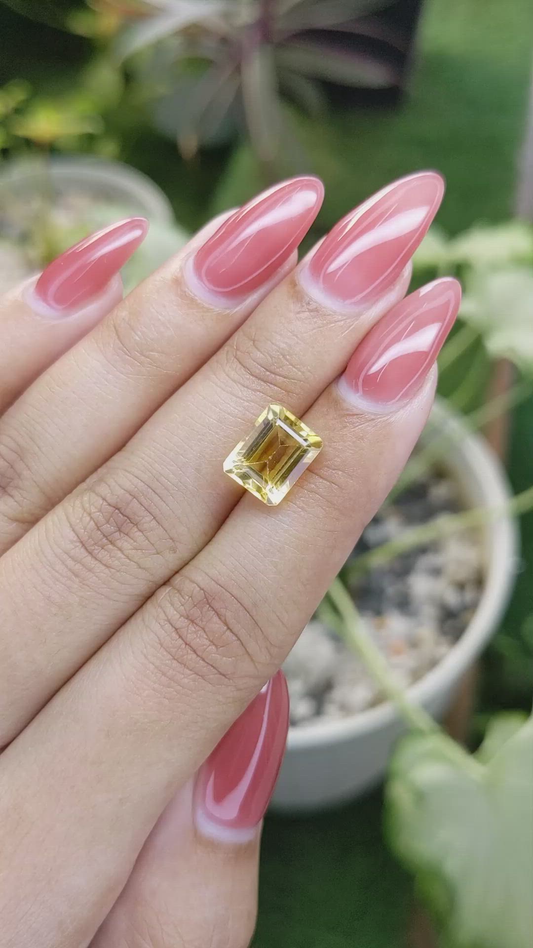 3.58 Ct. Citrine from Brazil Size Video