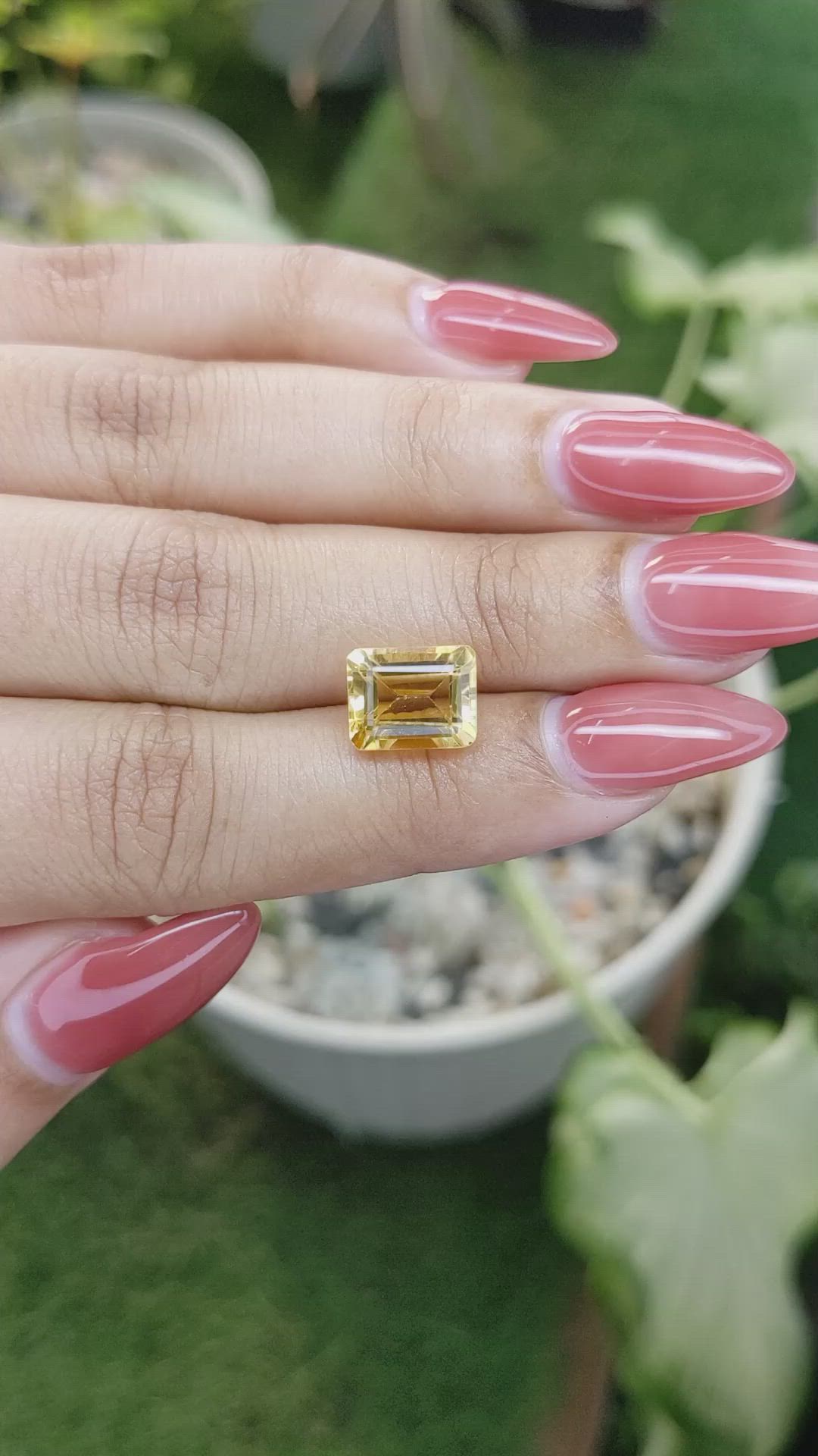 3.58 Ct. Citrine from Brazil Size Video