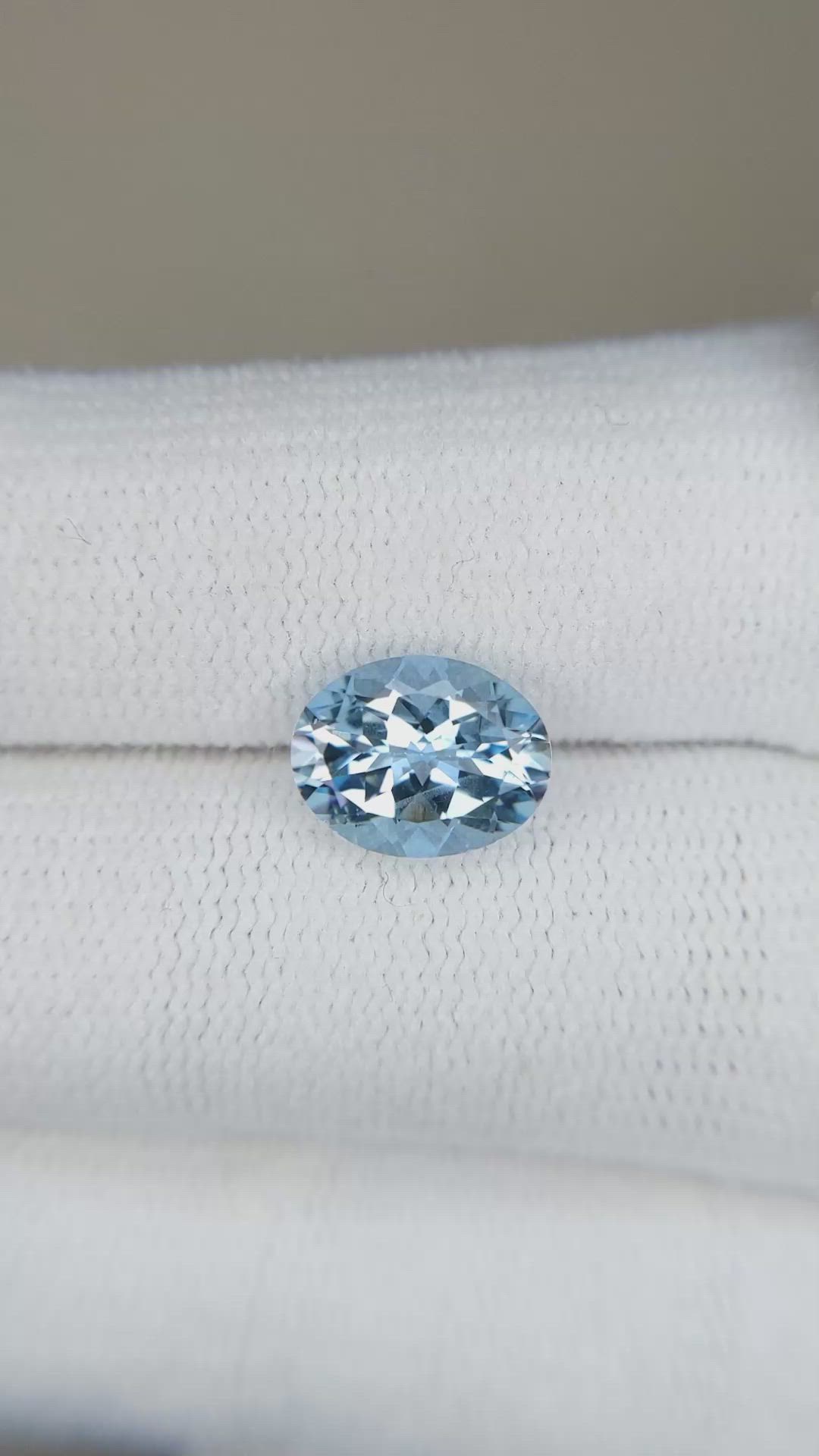 1.55 Ct. Aquamarine from Brazil Size Video