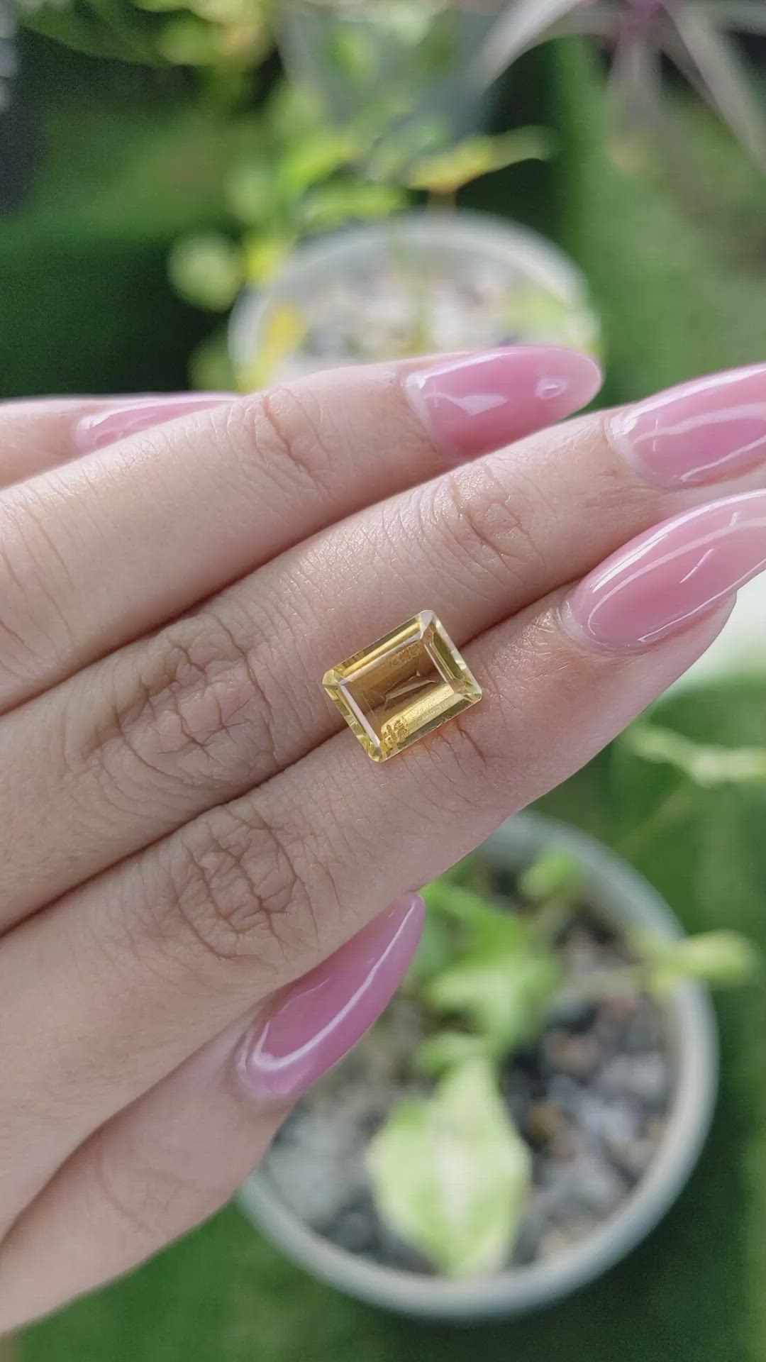 2.66 Ct. Citrine from Brazil Size Video