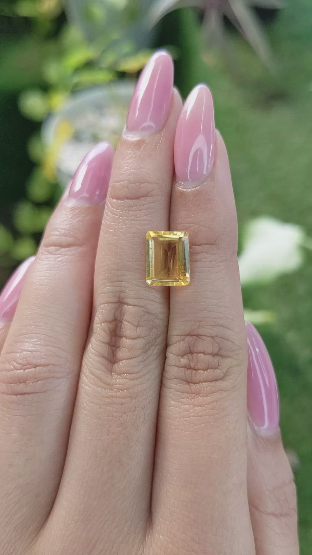 2.66 Ct. Citrine from Brazil Size Video