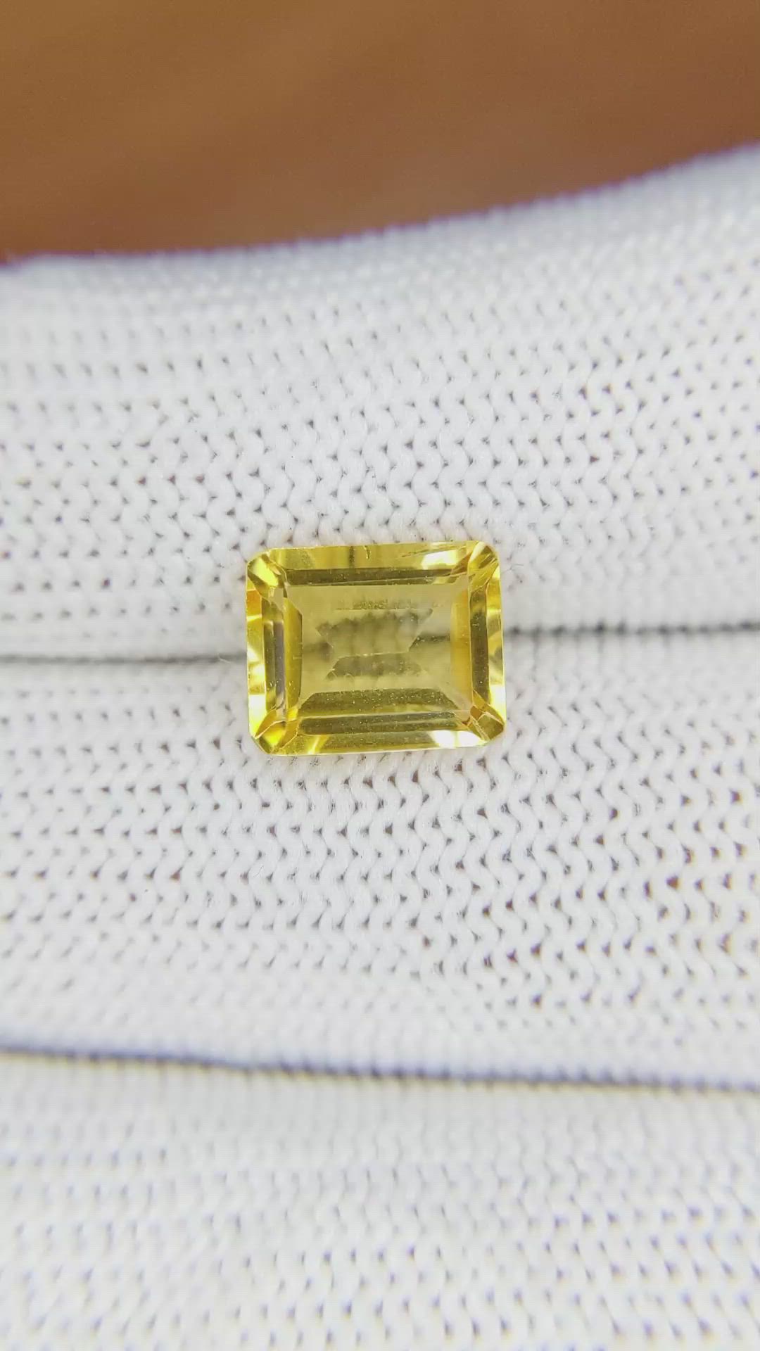 2.74 Ct. Citrine from Brazil Size Video
