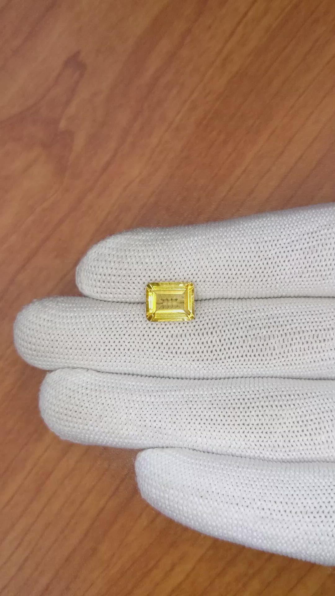 2.74 Ct. Citrine from Brazil Size Video