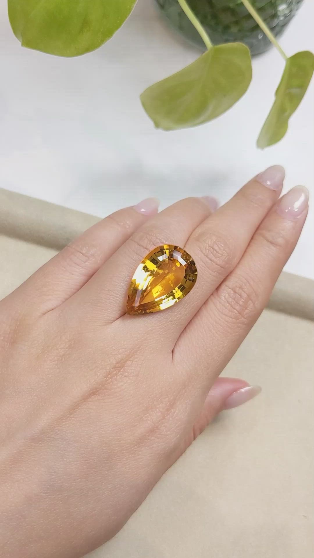 22.49 Ct. Heliodor from Madagascar Size Video