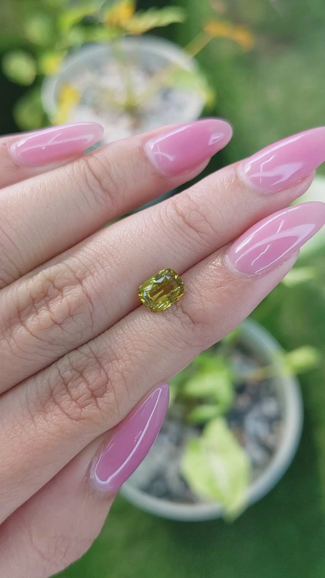 1.56 Ct. Chrysoberyl from Ceylon (Sri Lanka) Size Video