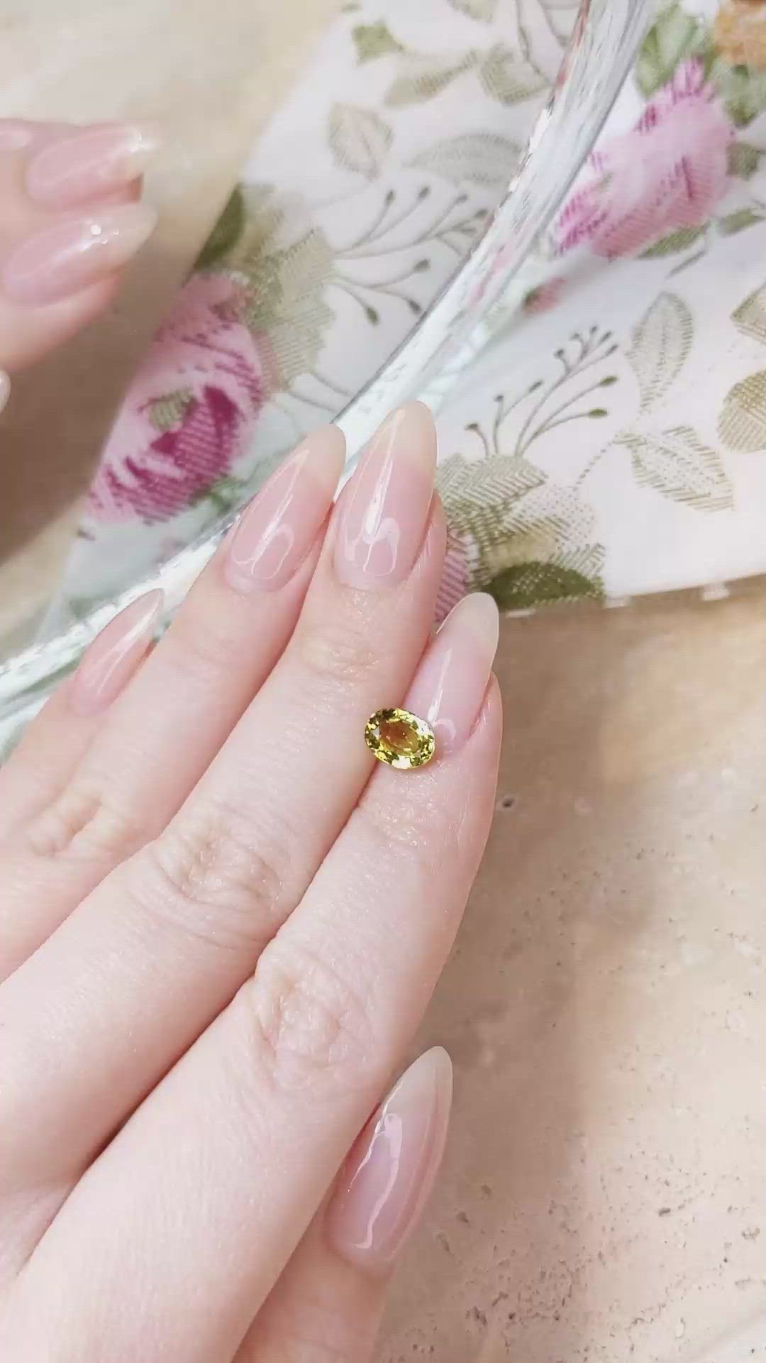1.54 Ct. Mali Garnet from West Africa Size Video