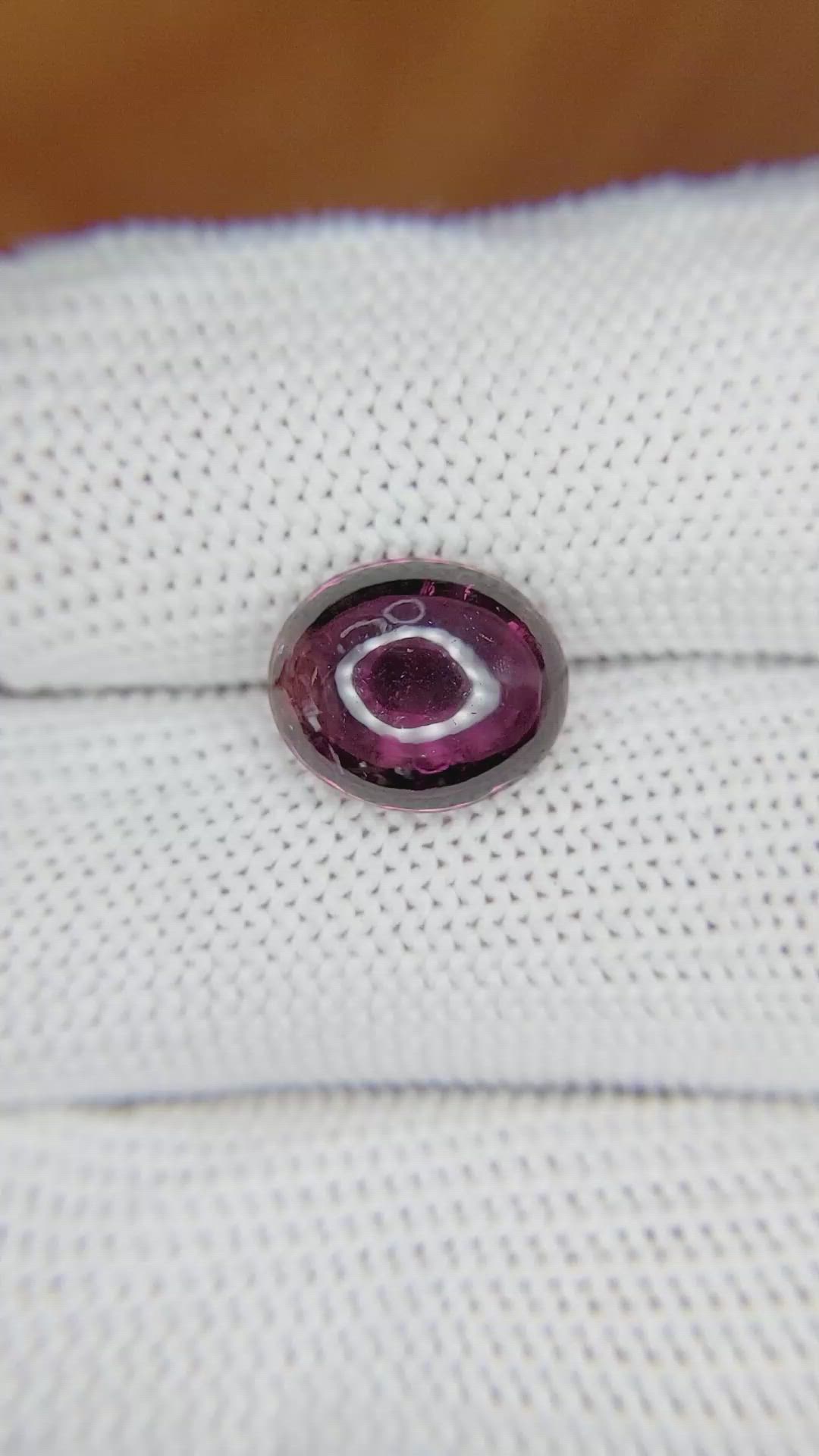 4.71 Ct. Cabochon Spinel from Ceylon (Sri Lanka) Size Video