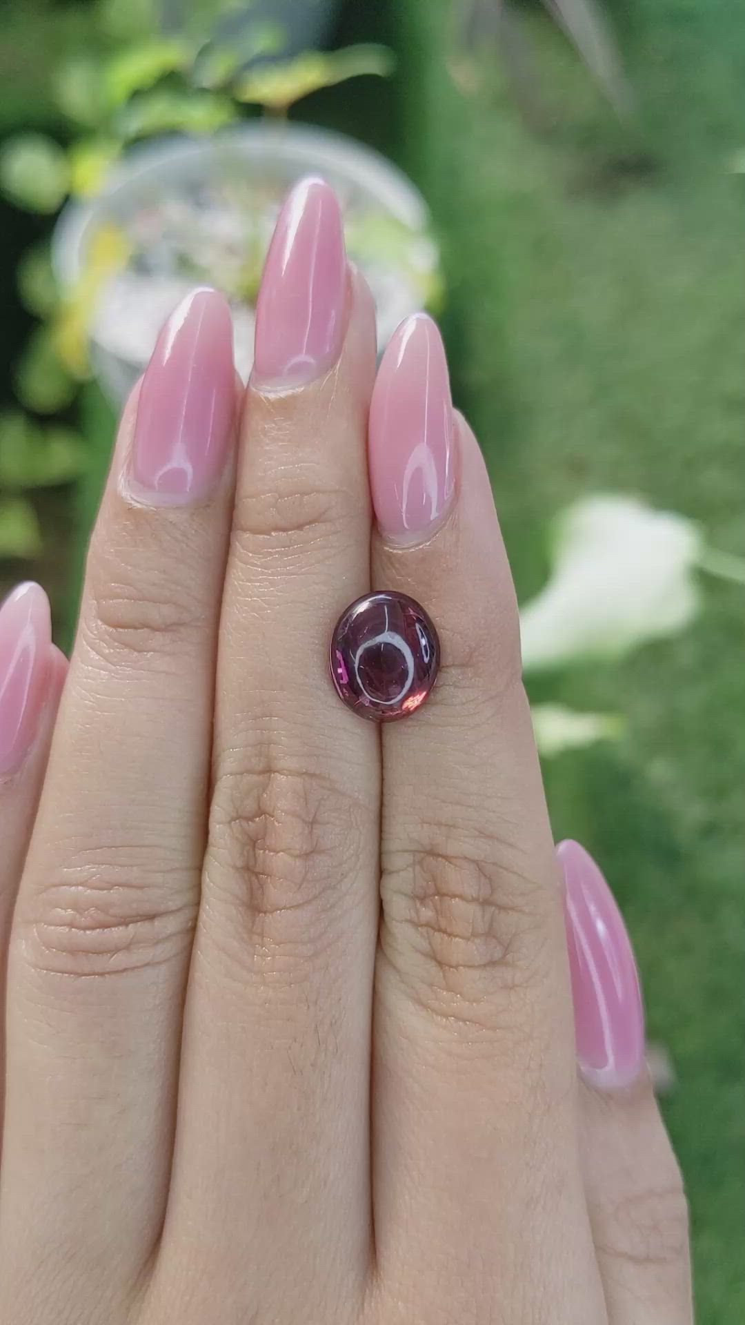 4.71 Ct. Cabochon Spinel from Ceylon (Sri Lanka) Size Video
