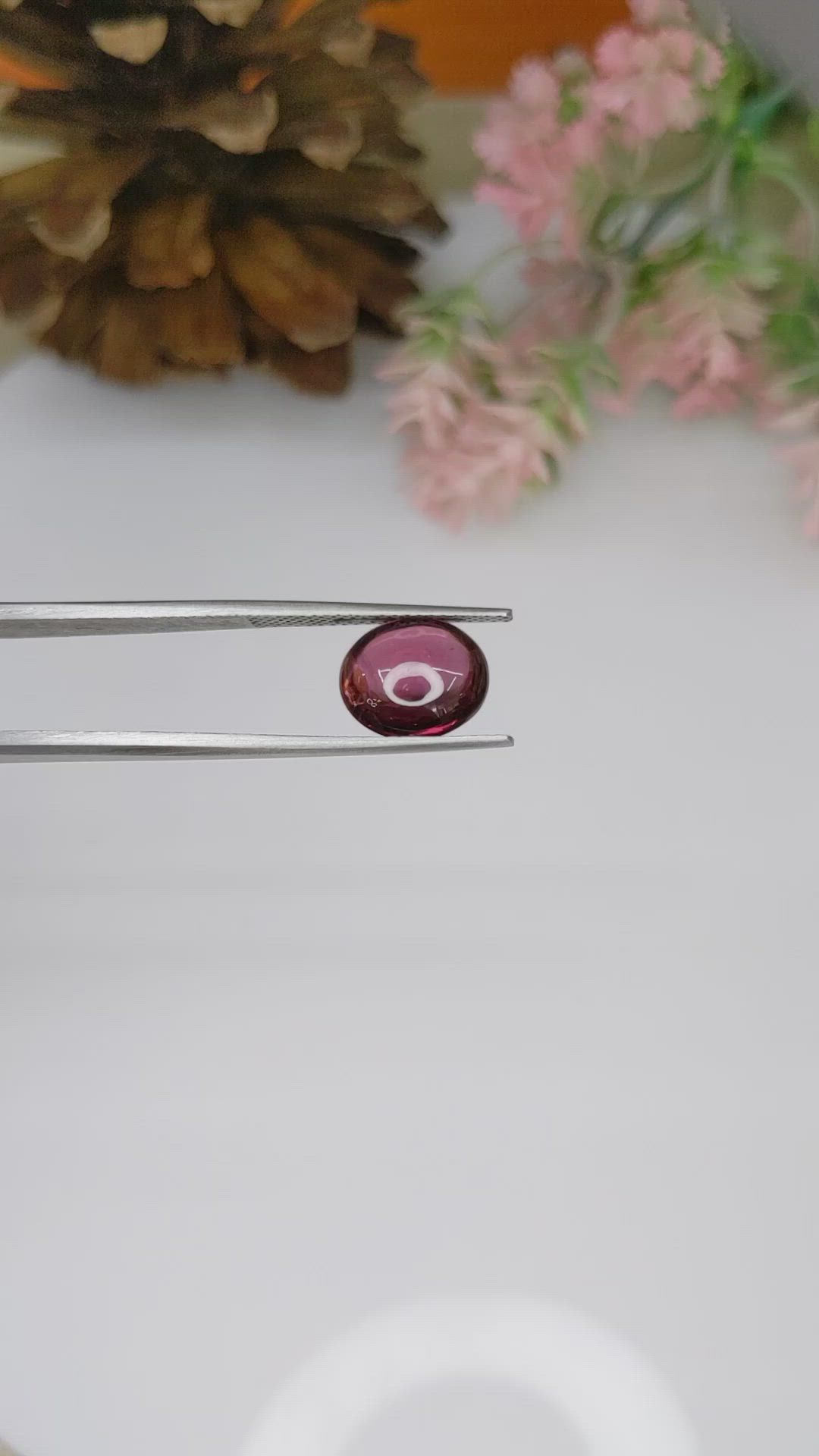 4.71 Ct. Cabochon Spinel from Ceylon (Sri Lanka) Size Video