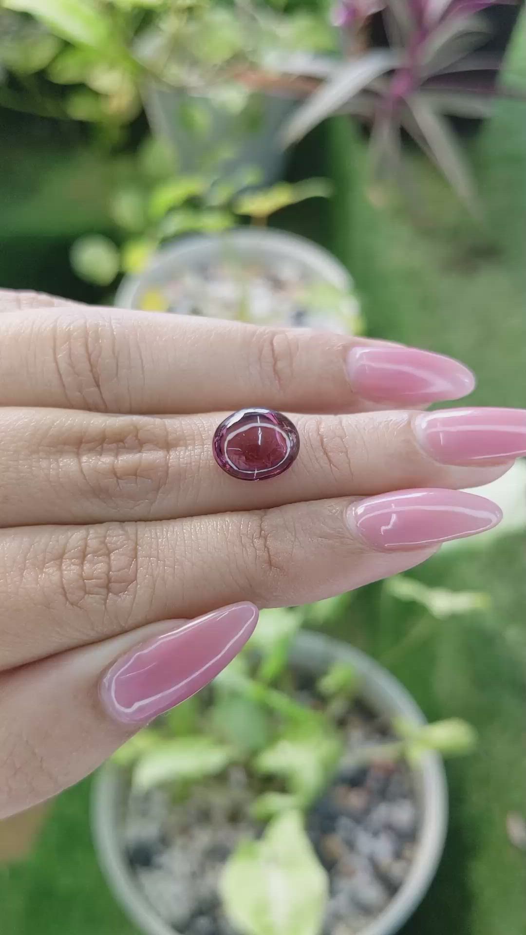 4.71 Ct. Cabochon Spinel from Ceylon (Sri Lanka) Size Video