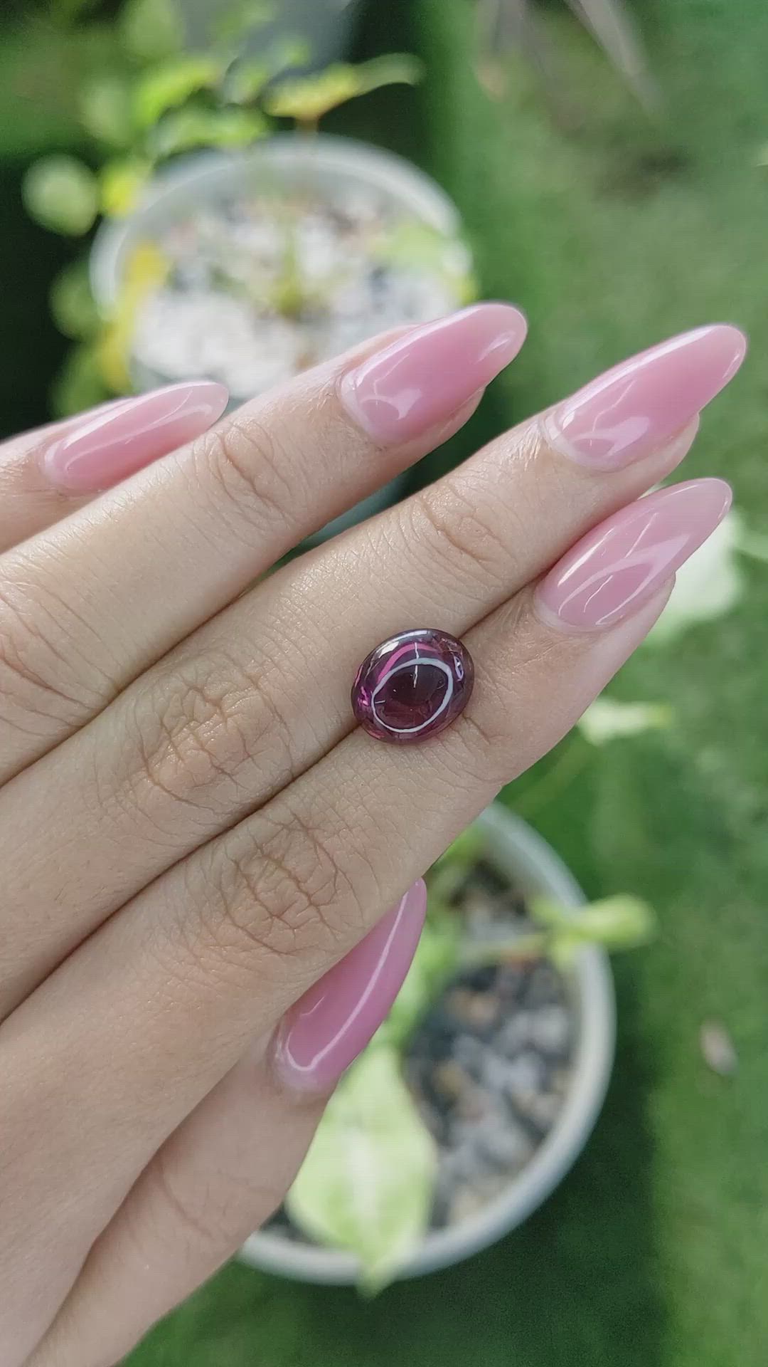 4.71 Ct. Cabochon Spinel from Ceylon (Sri Lanka) Size Video