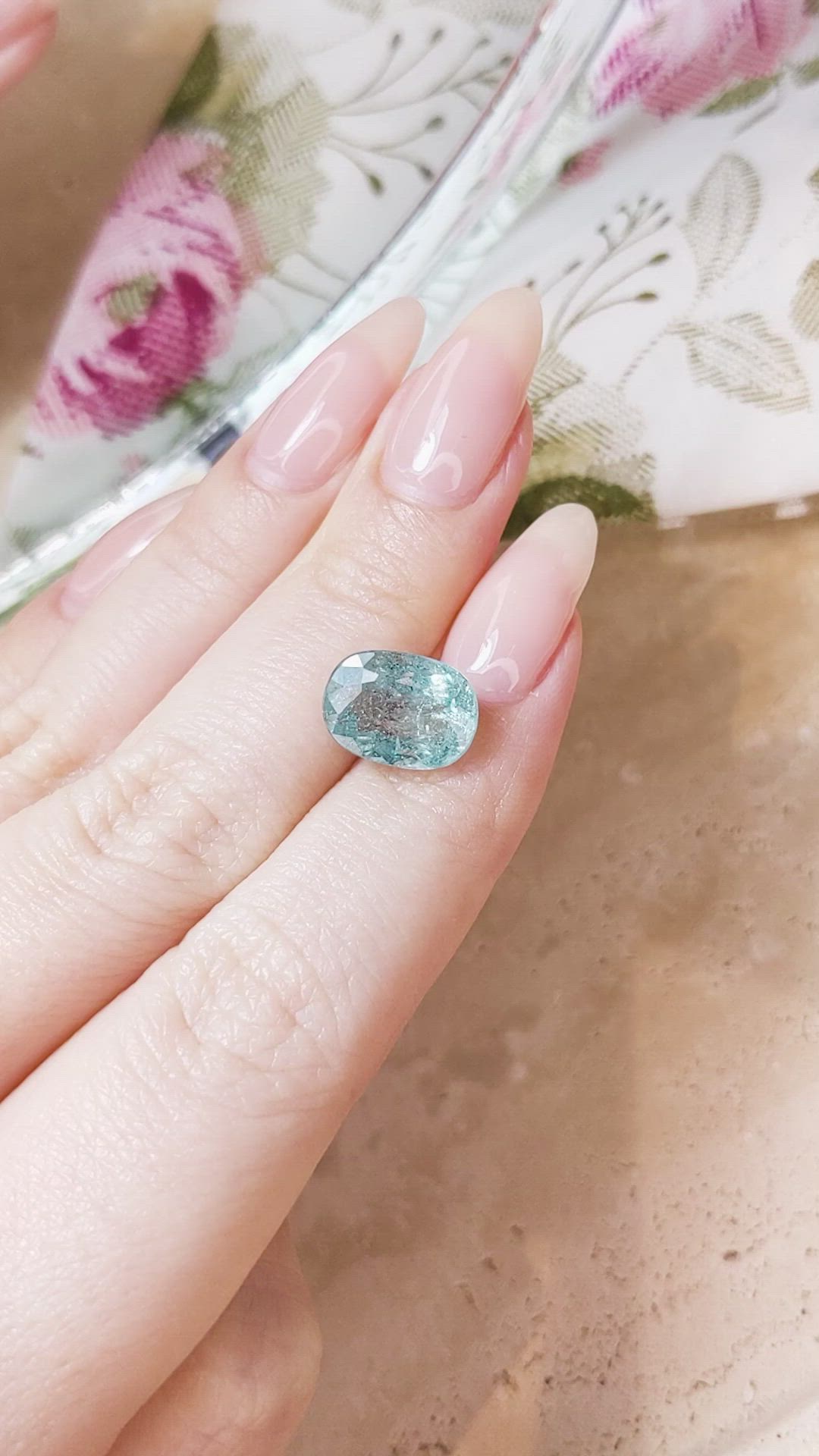 4.68 Ct. Paraiba Tourmaline from Africa Size Video