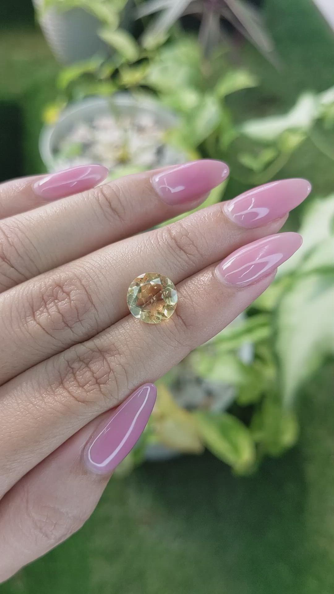 2.98 Ct. Citrine from Brazil Size Video