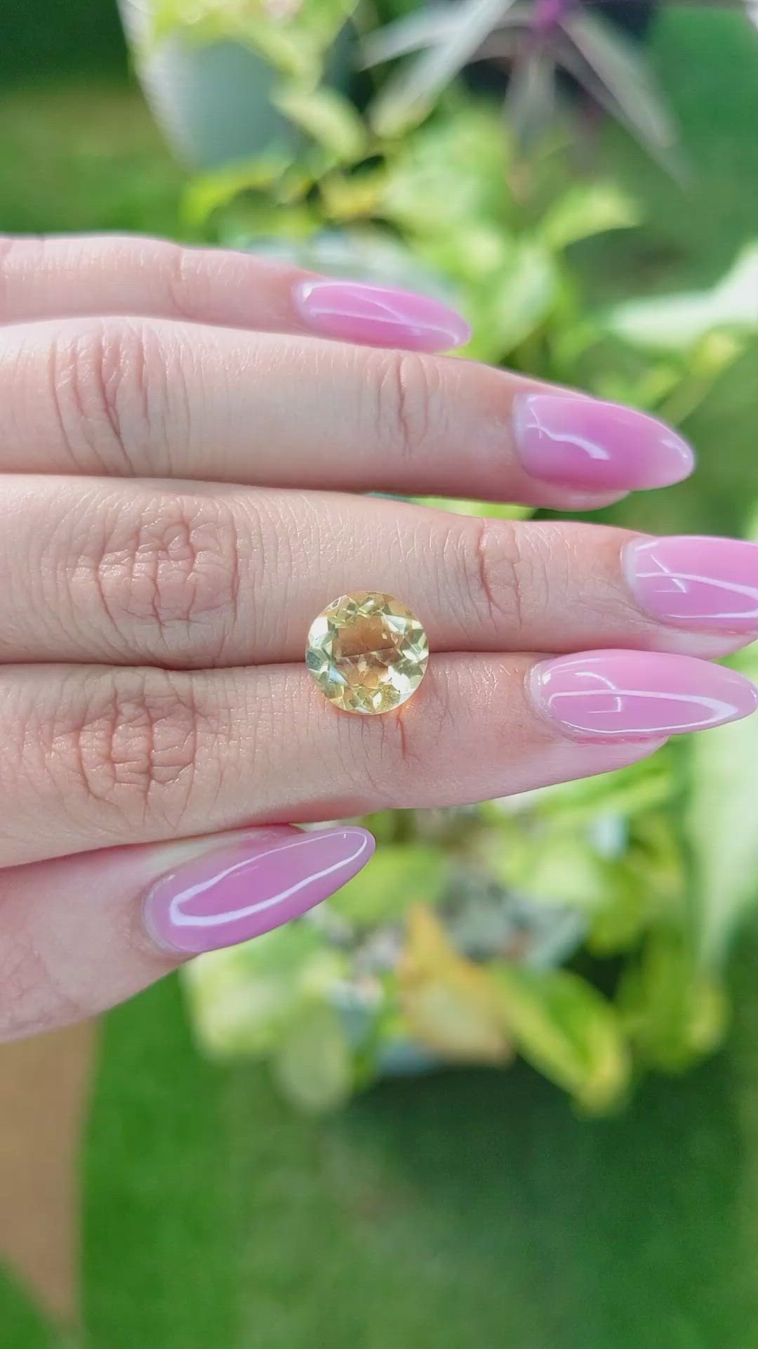 2.98 Ct. Citrine from Brazil Size Video