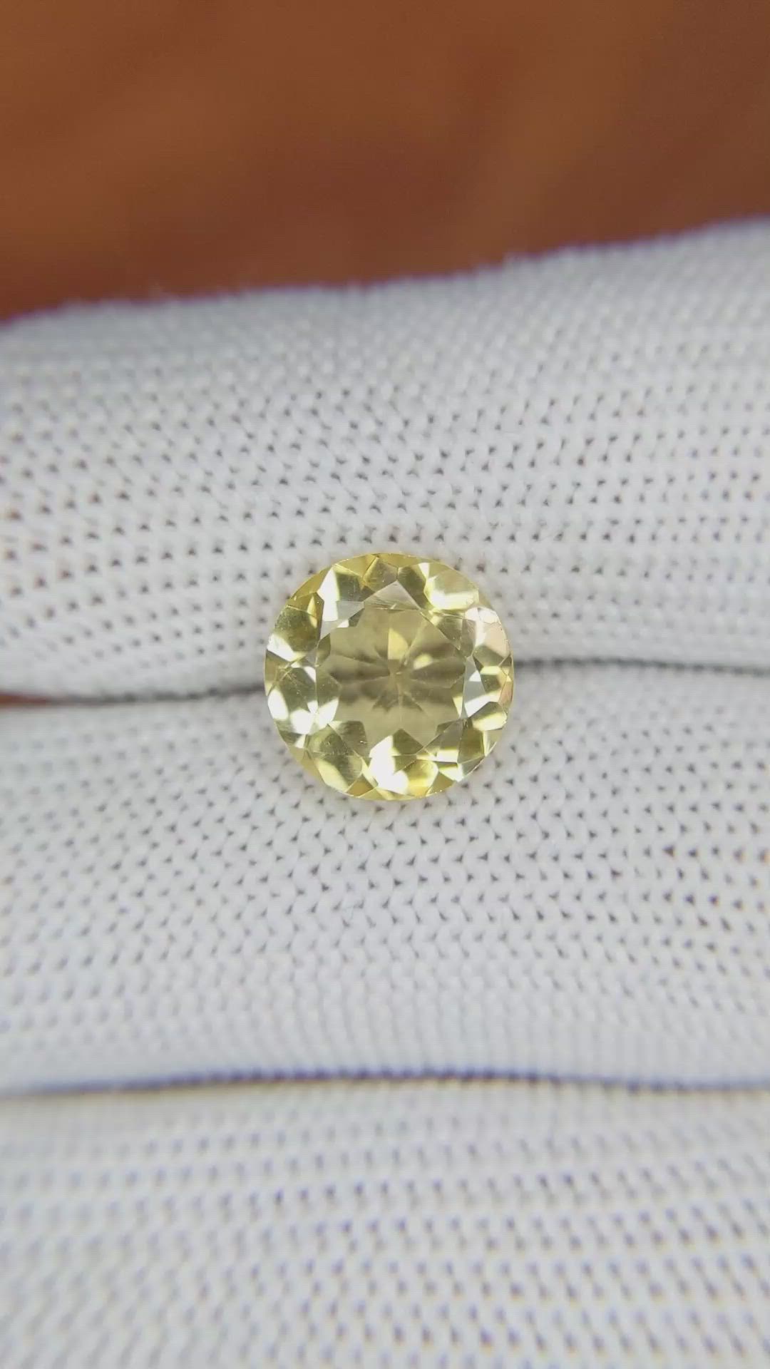 2.98 Ct. Citrine from Brazil Size Video