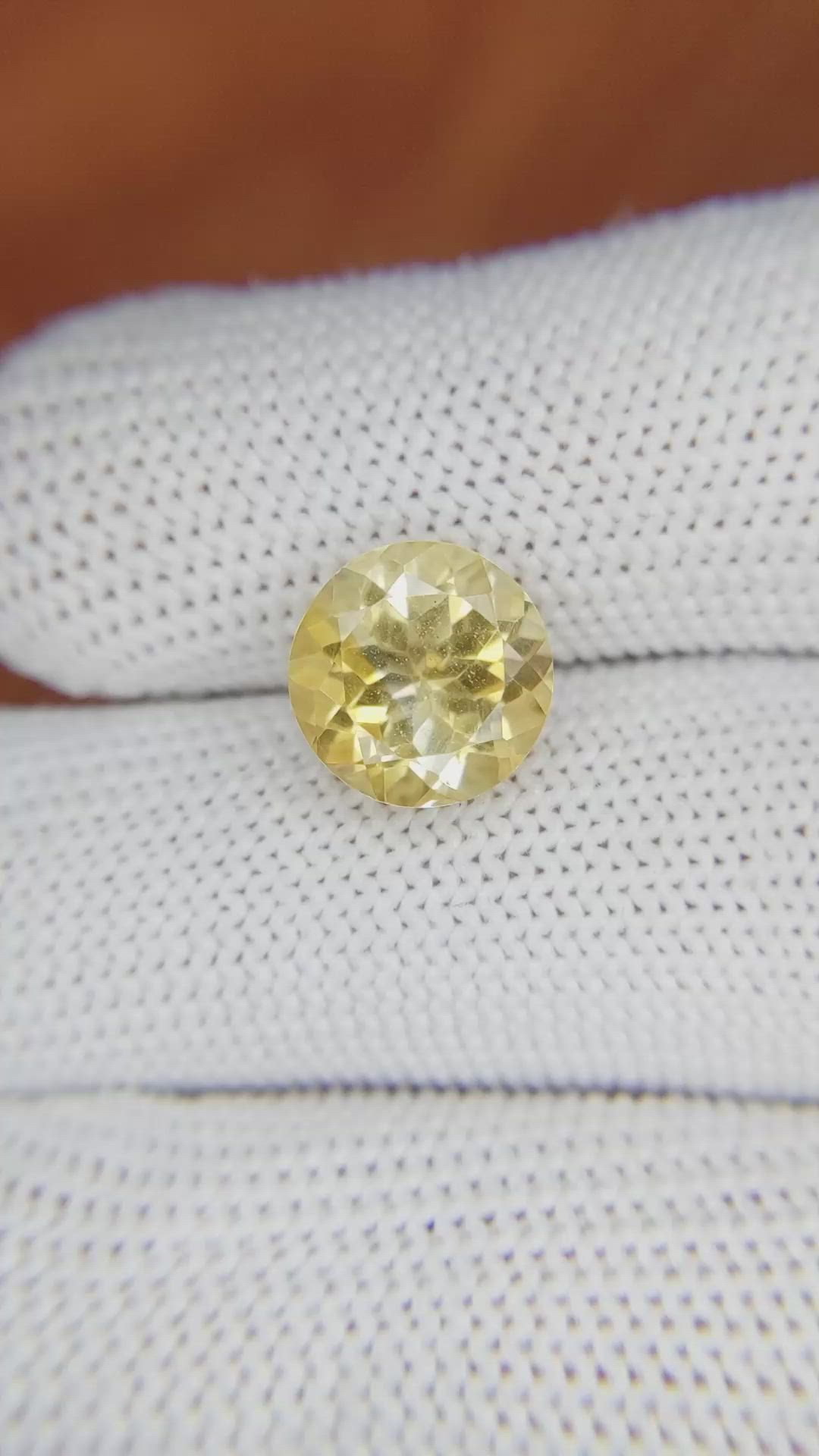 3.27 Ct. Citrine from Brazil Size Video