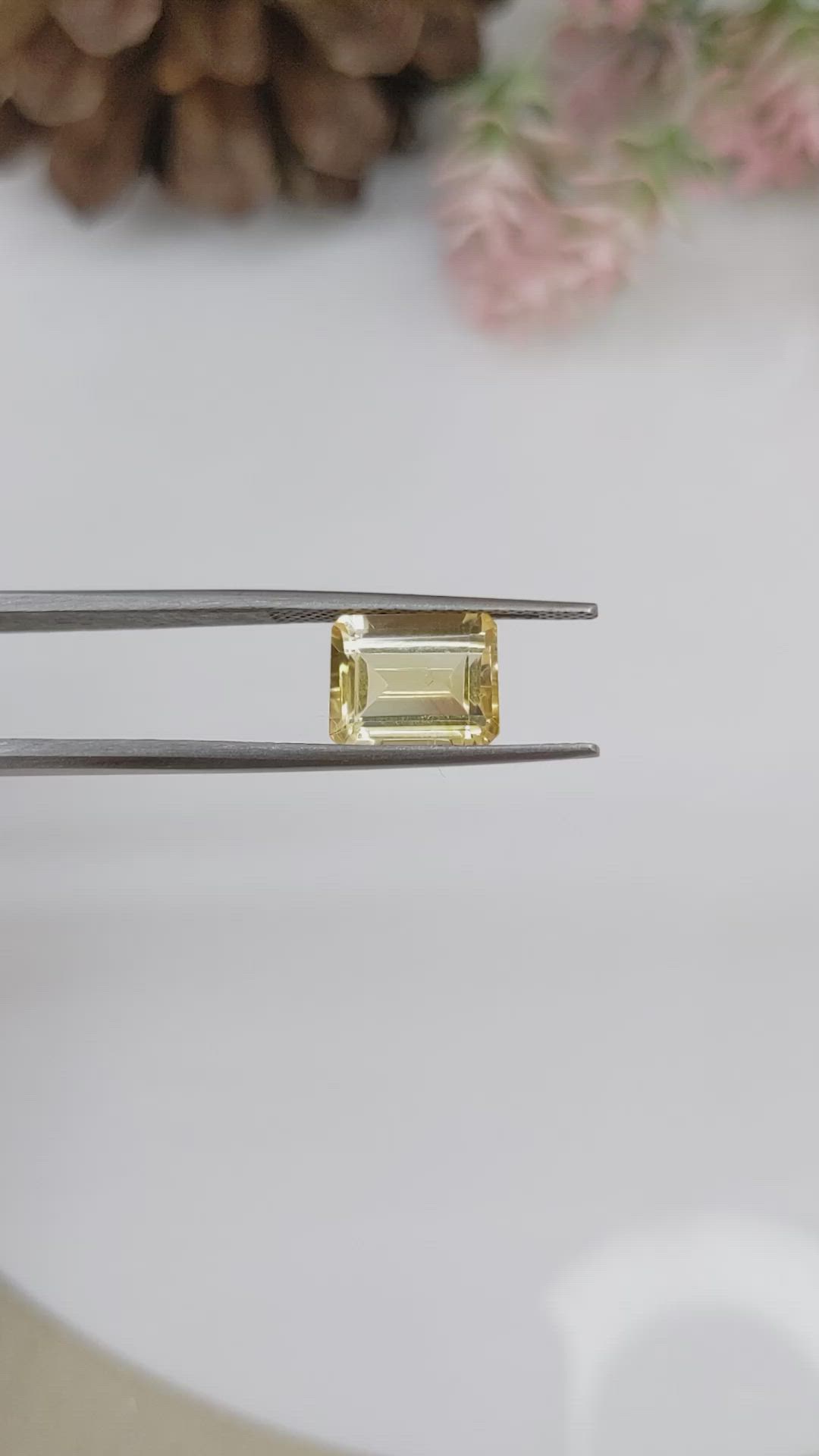 3.38 Ct. Citrine from Brazil Size Video