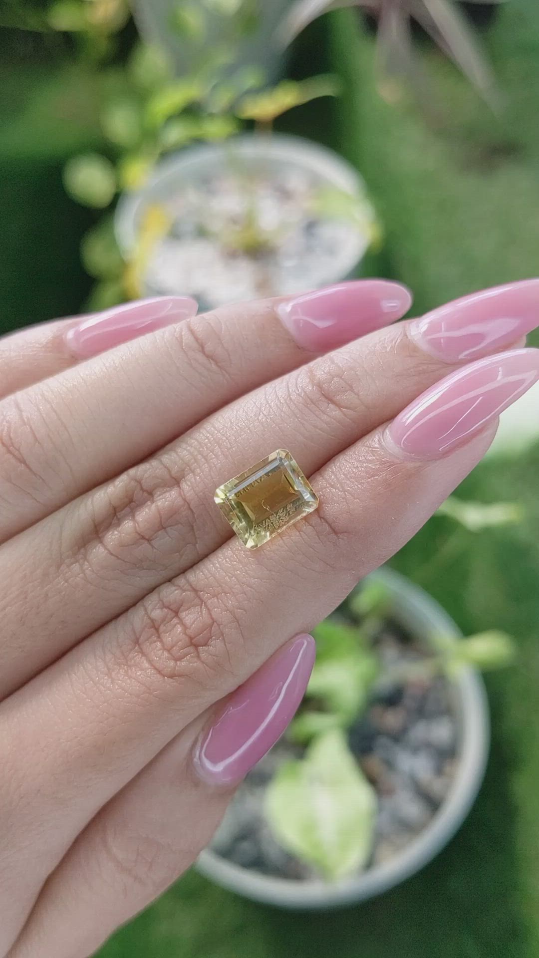 3.38 Ct. Citrine from Brazil Size Video