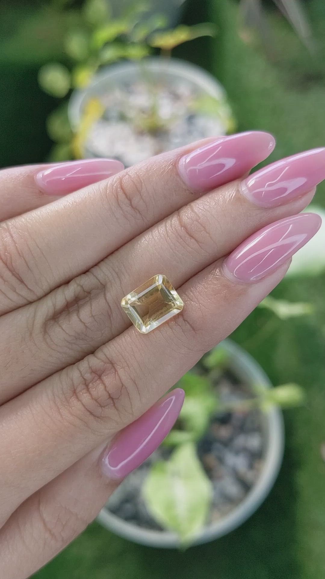 2.89 Ct. Citrine from Brazil Size Video
