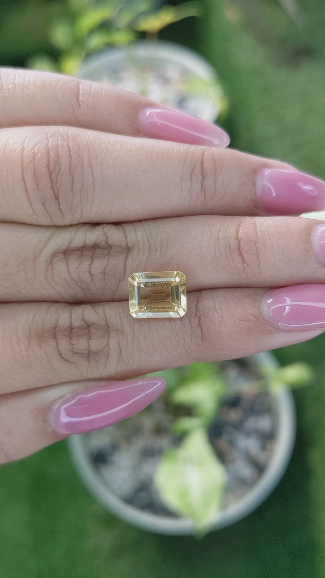 2.89 Ct. Citrine from Brazil Size Video