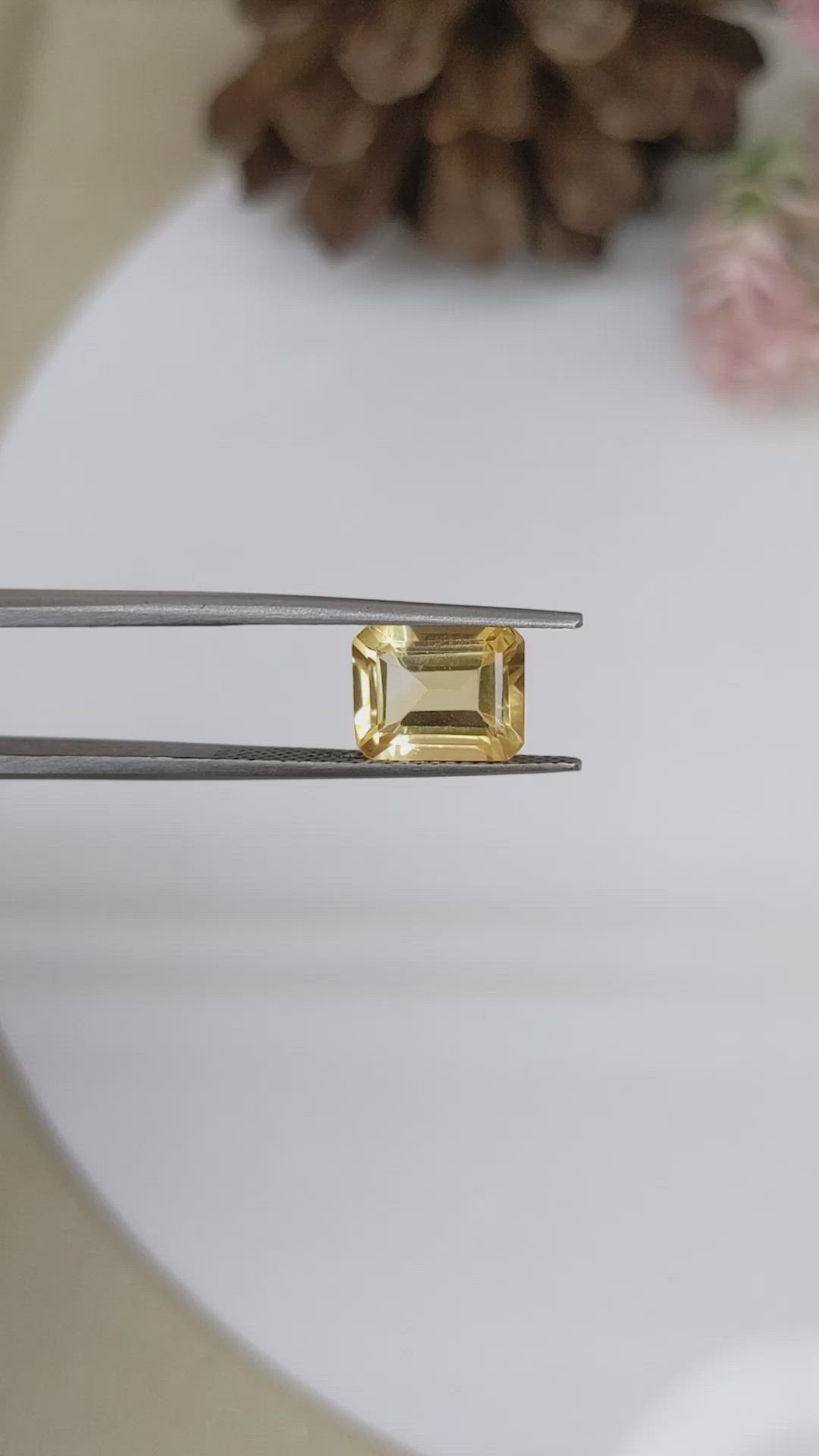 2.89 Ct. Citrine from Brazil Size Video