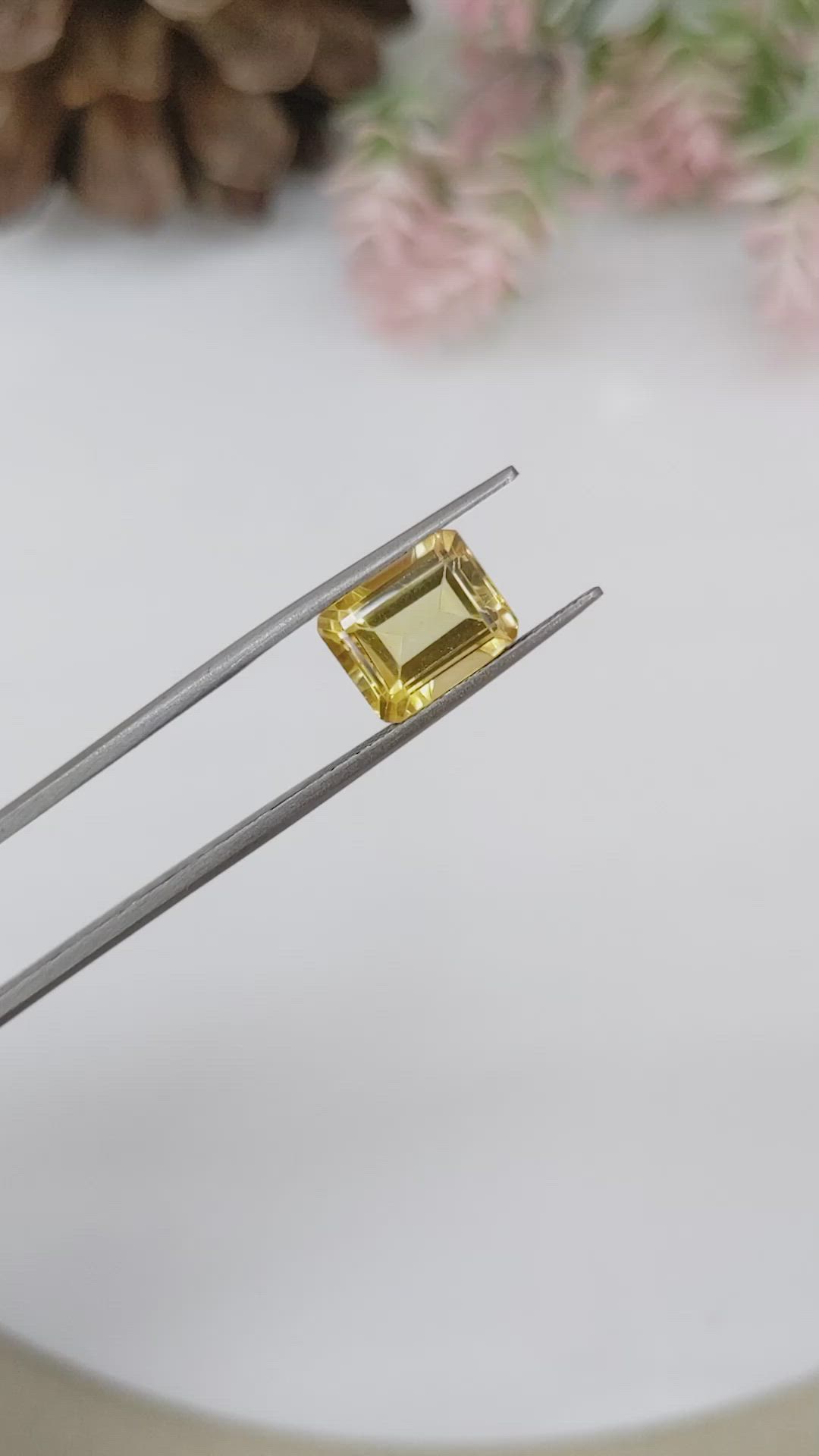 3.44 Ct. Citrine from Brazil Size Video