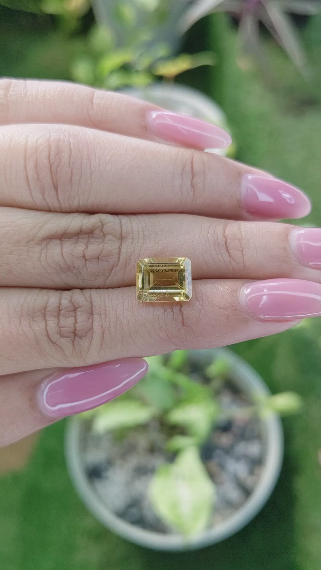 3.44 Ct. Citrine from Brazil Size Video