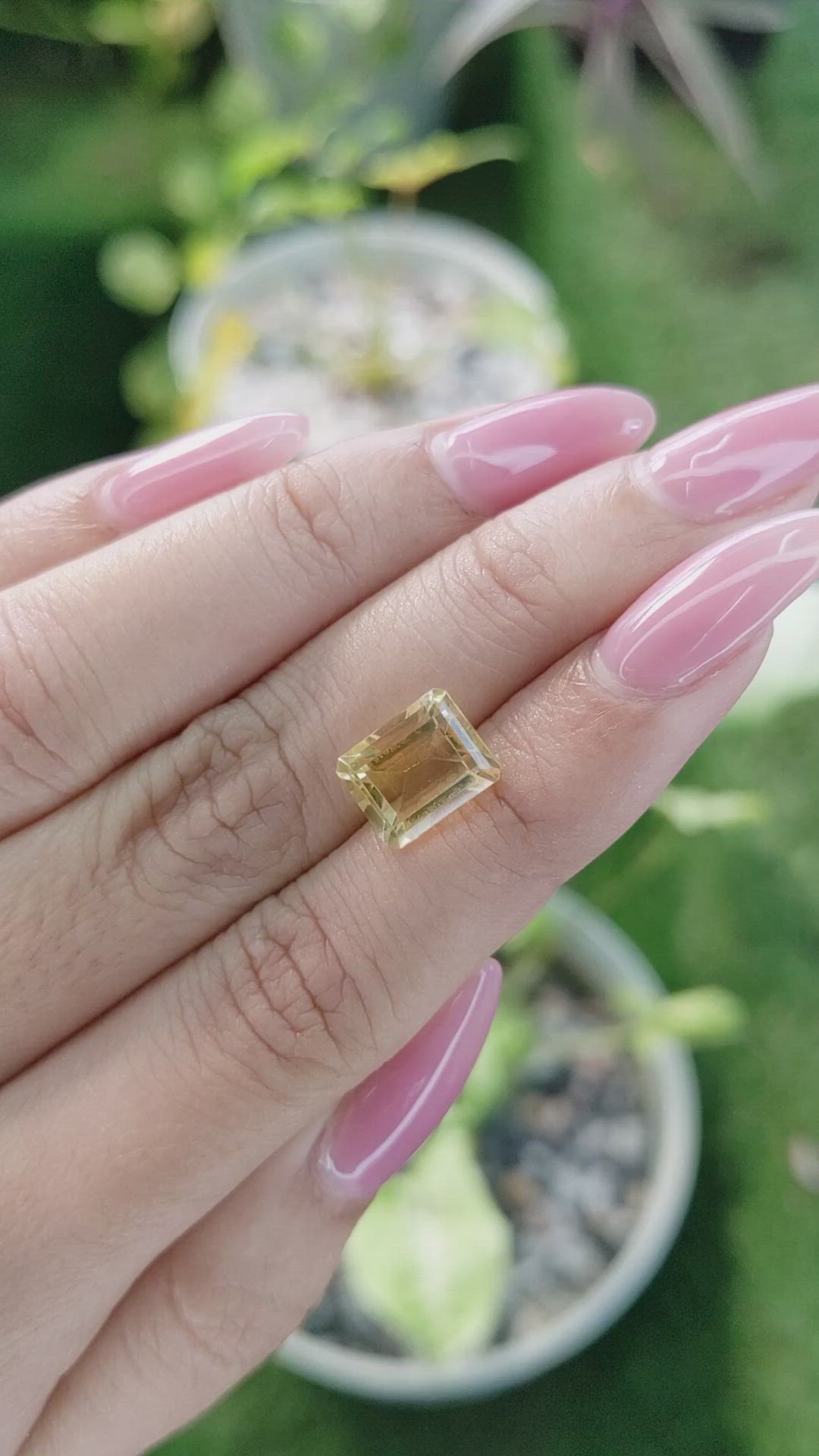3.31 Ct. Citrine from Brazil Size Video
