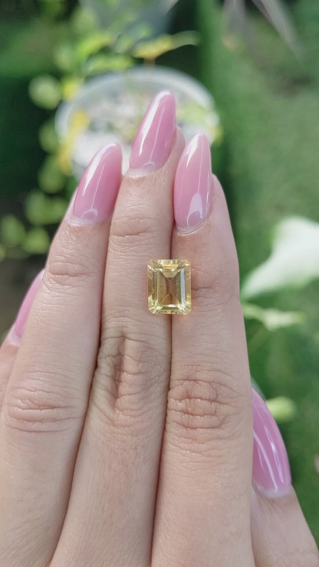 3.31 Ct. Citrine from Brazil Size Video