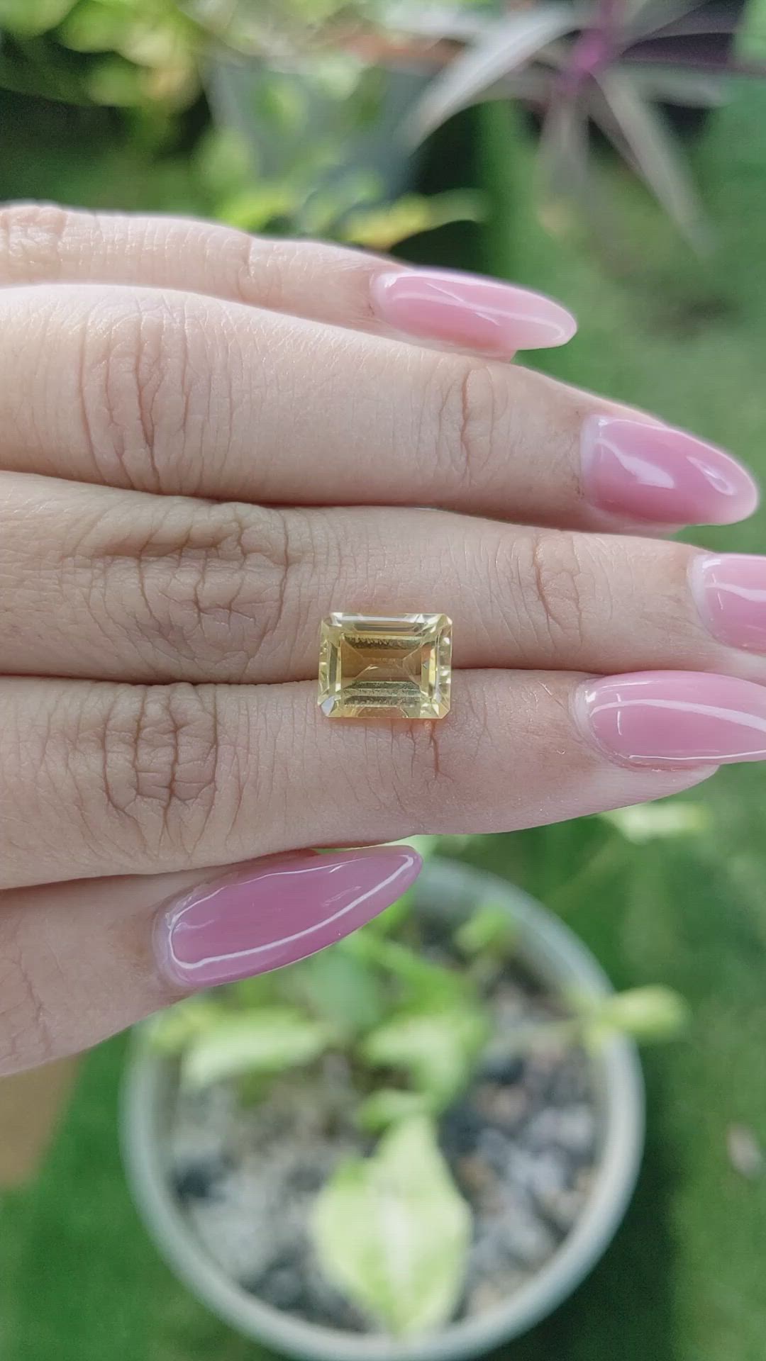 3.31 Ct. Citrine from Brazil Size Video