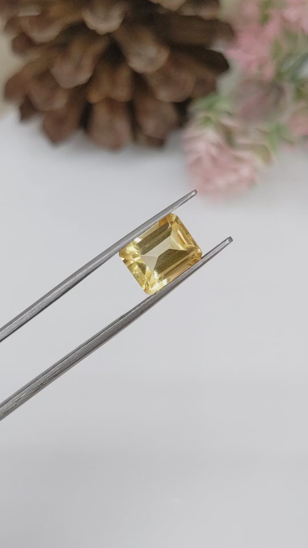 3.31 Ct. Citrine from Brazil Size Video