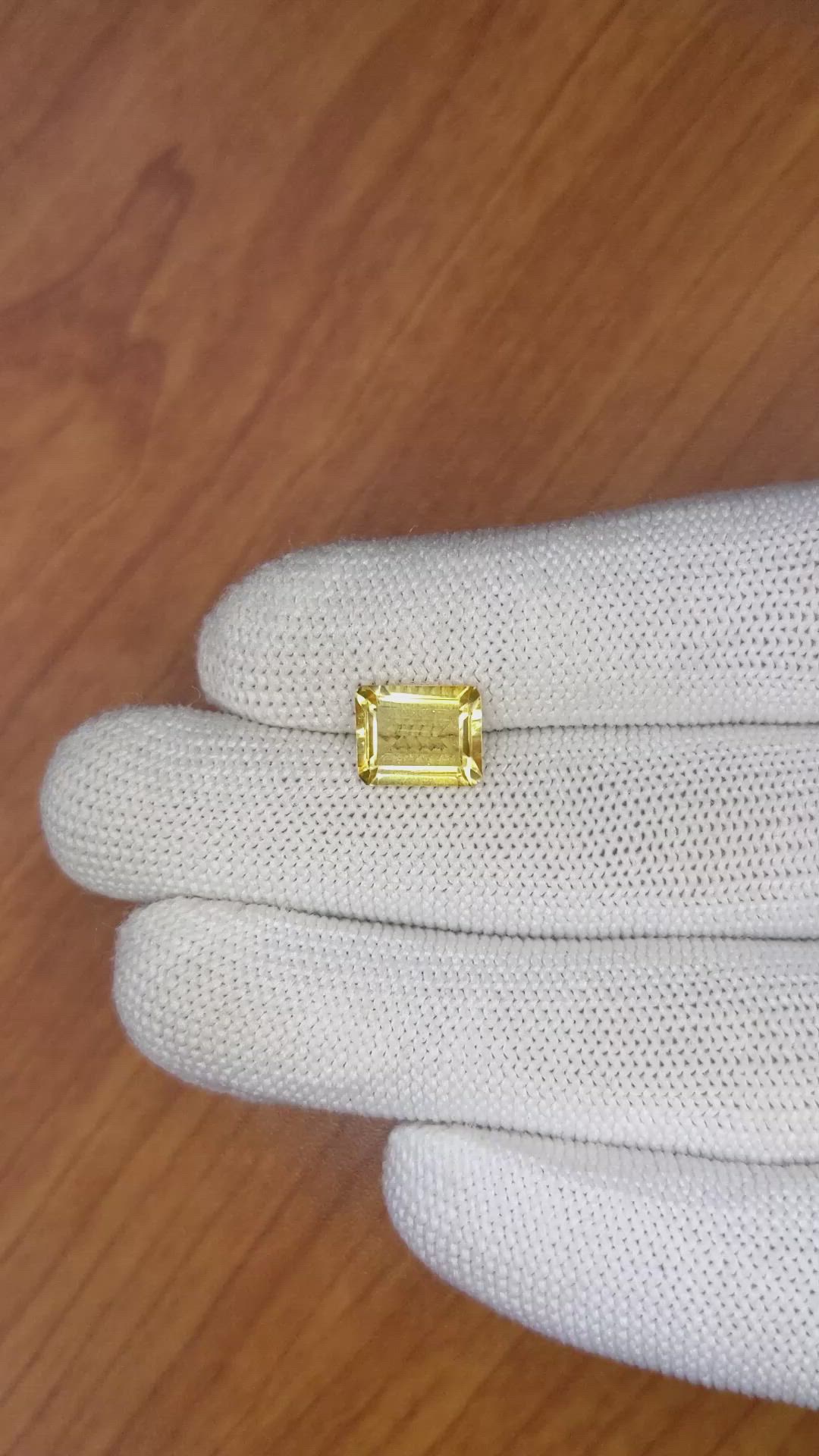 2.53 Ct. Citrine from Brazil Size Video