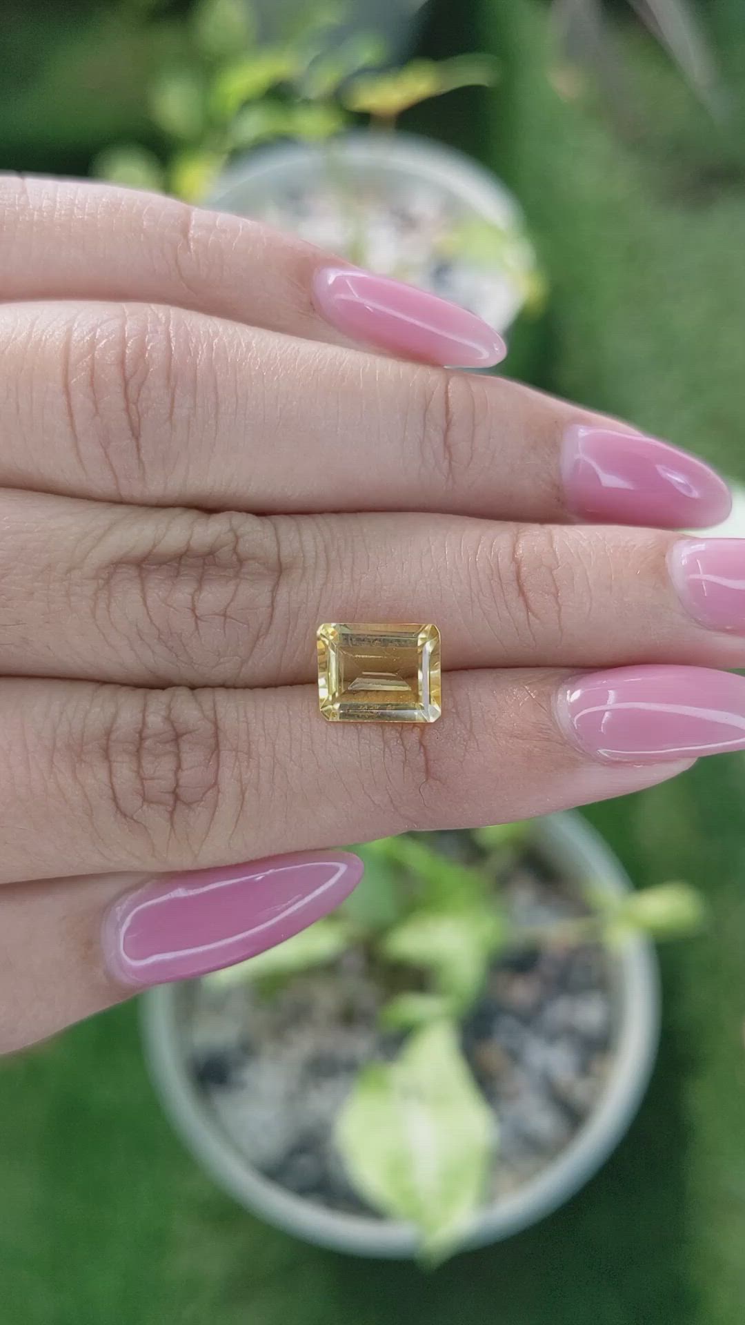 2.53 Ct. Citrine from Brazil Size Video