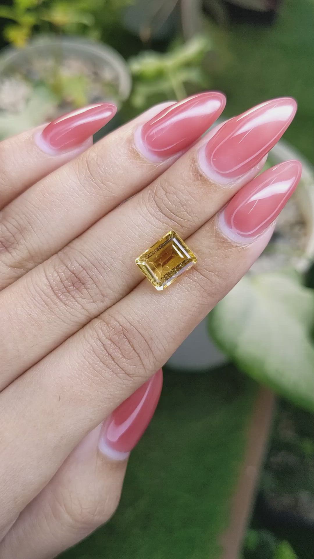 3.25 Ct. Citrine from Brazil Size Video