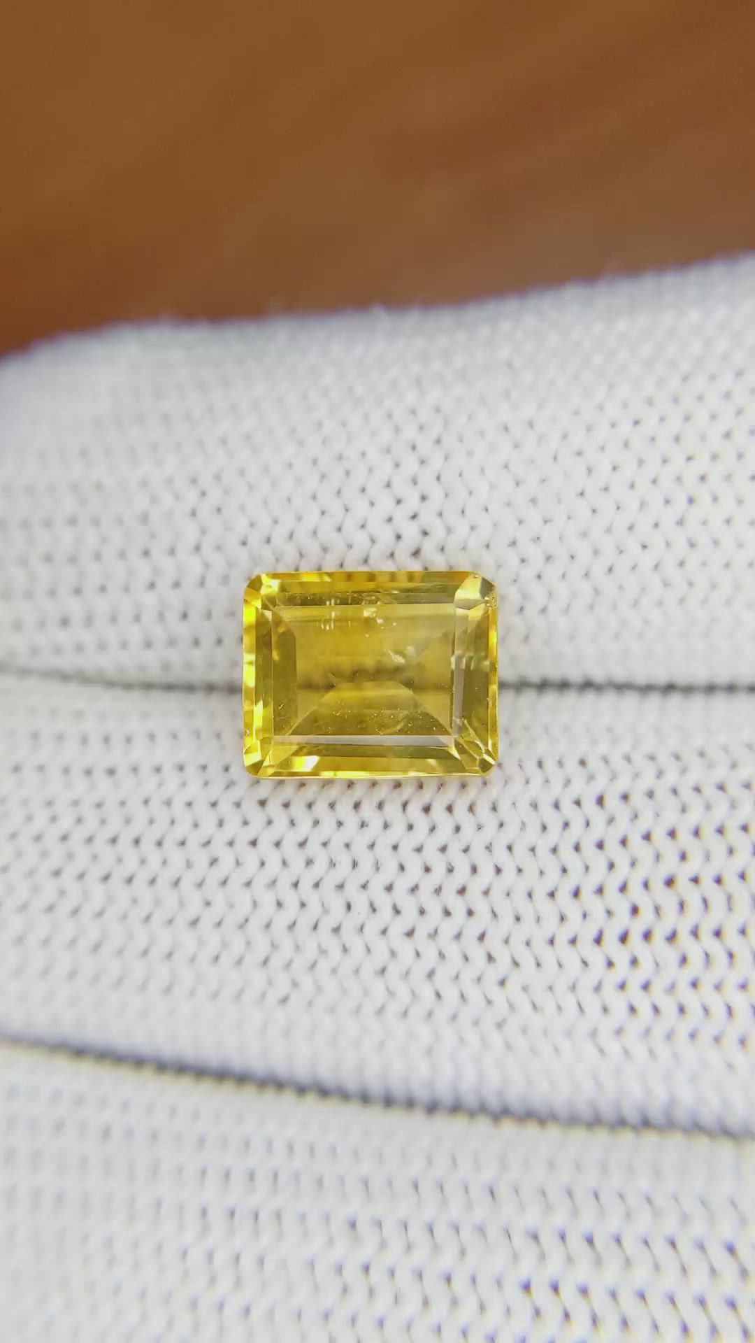 3.25 Ct. Citrine from Brazil Size Video