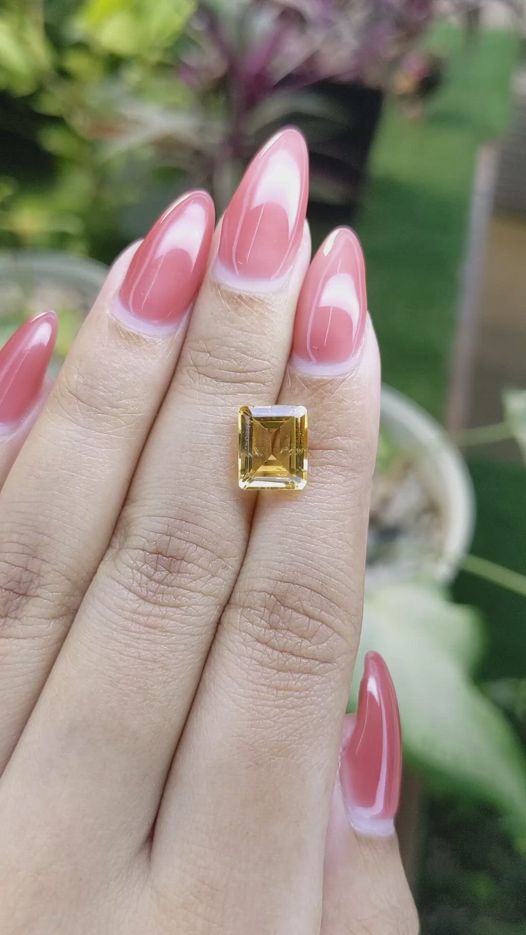 3.25 Ct. Citrine from Brazil Size Video