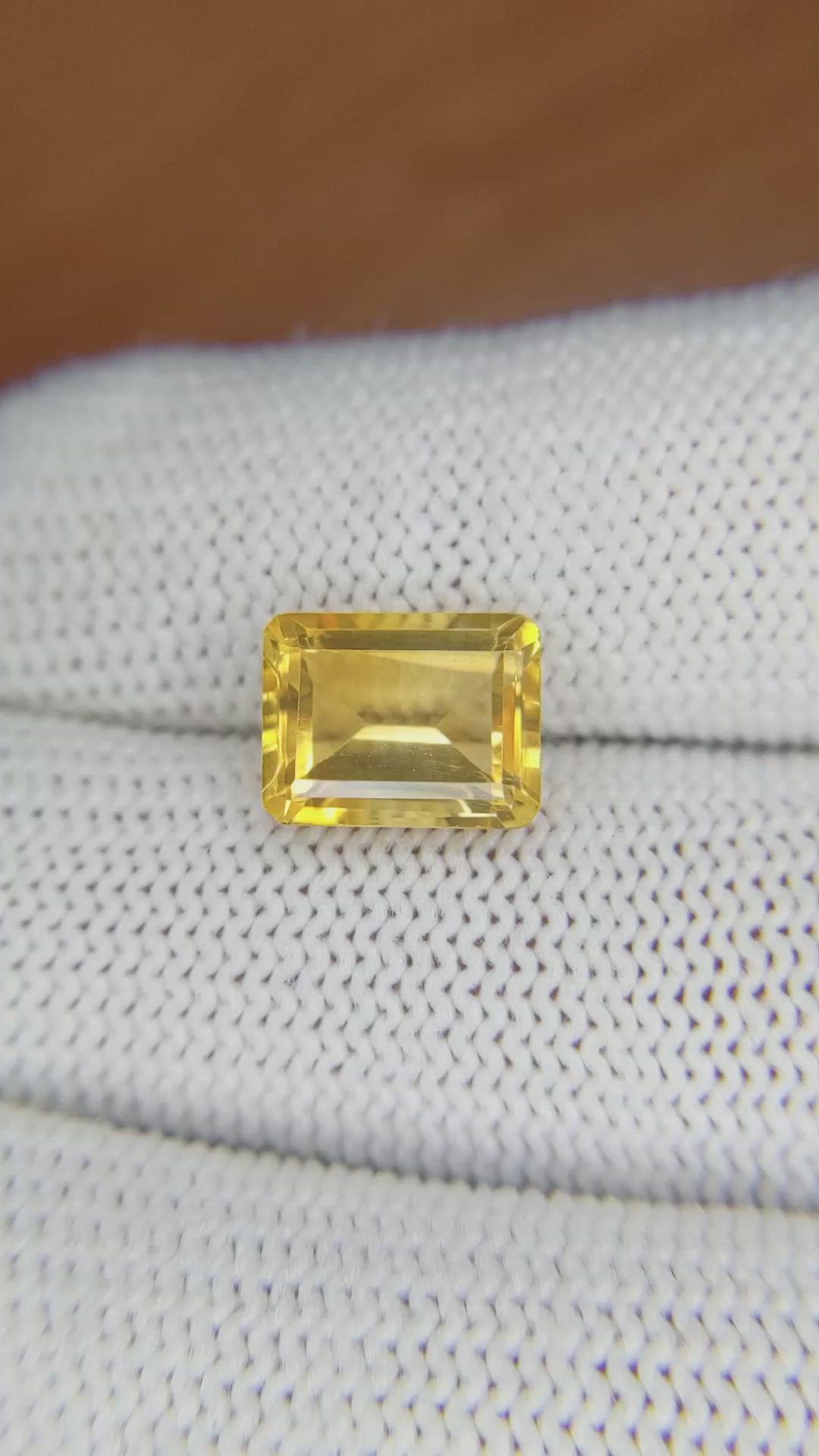 3.18 Ct. Citrine from Brazil Size Video