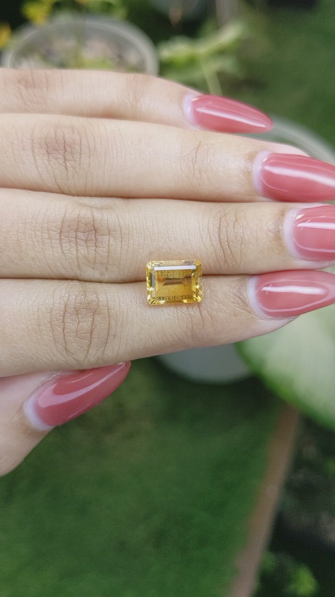 3.18 Ct. Citrine from Brazil Size Video